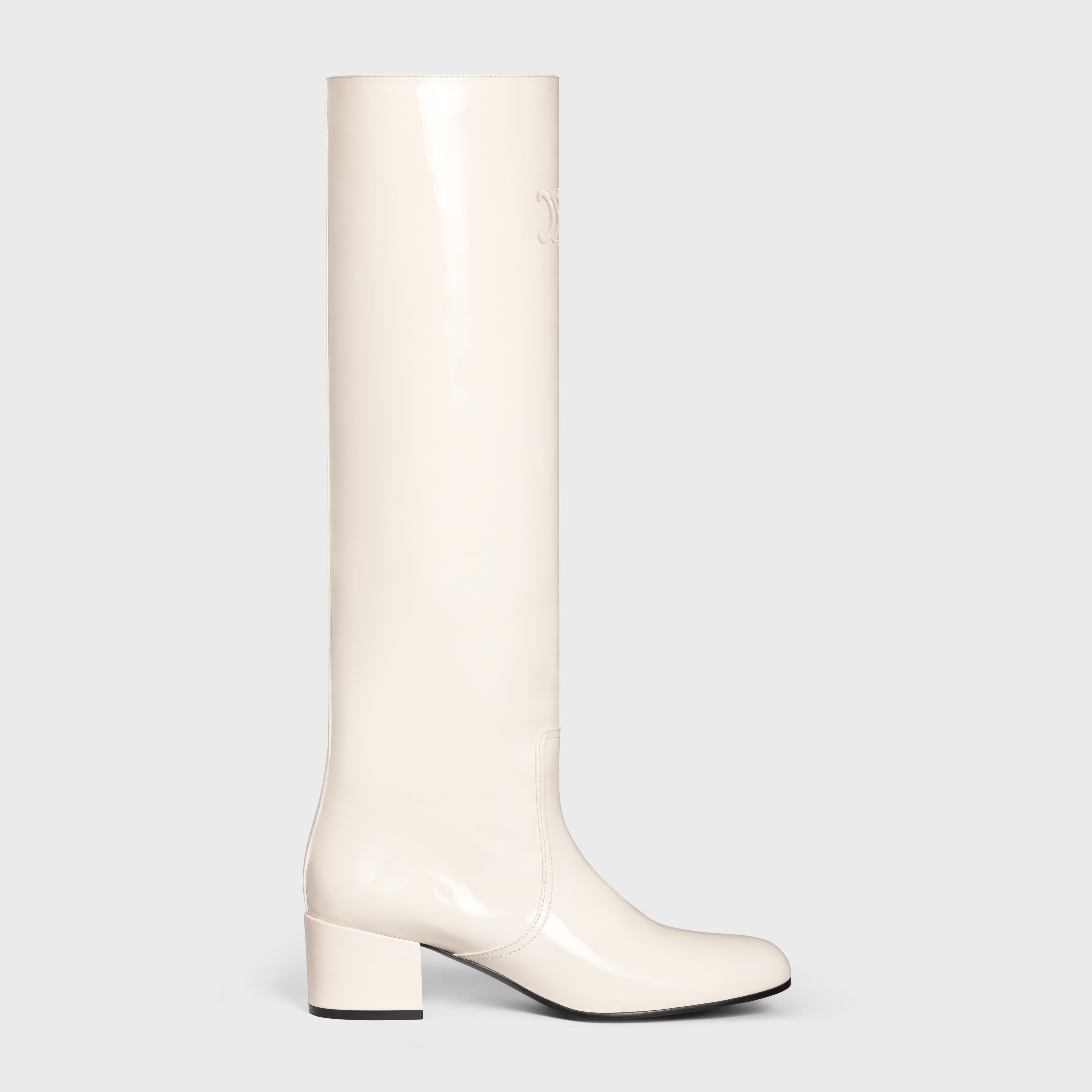 LES BOTTES CELINE TRIOMPHE HIGH BOOT in PATENT CALFSKIN - 1