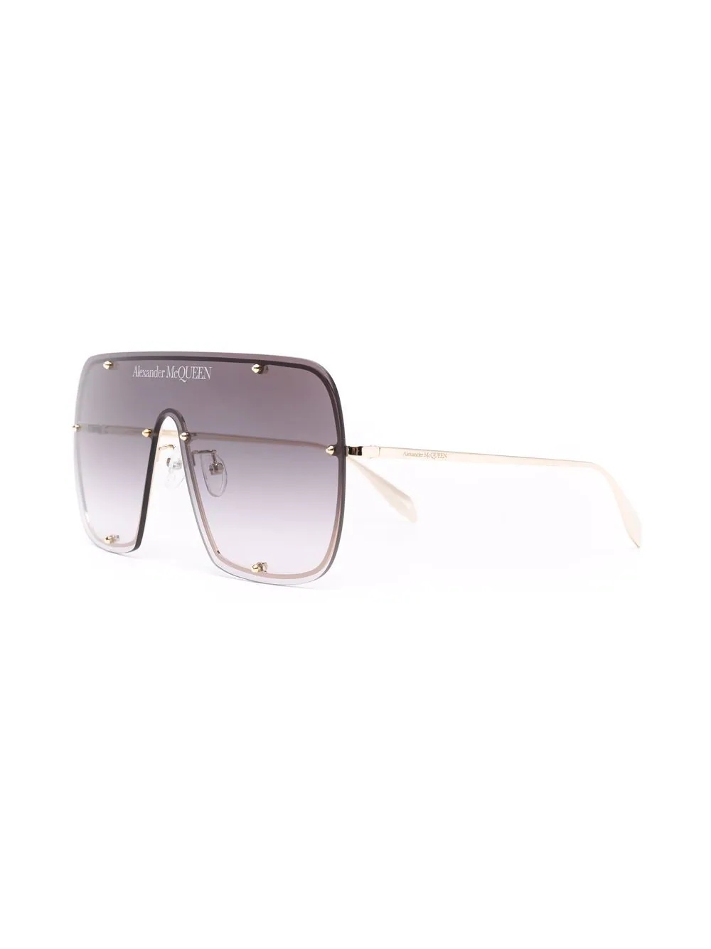 gradient-effect oversize-frame sunglasses - 2