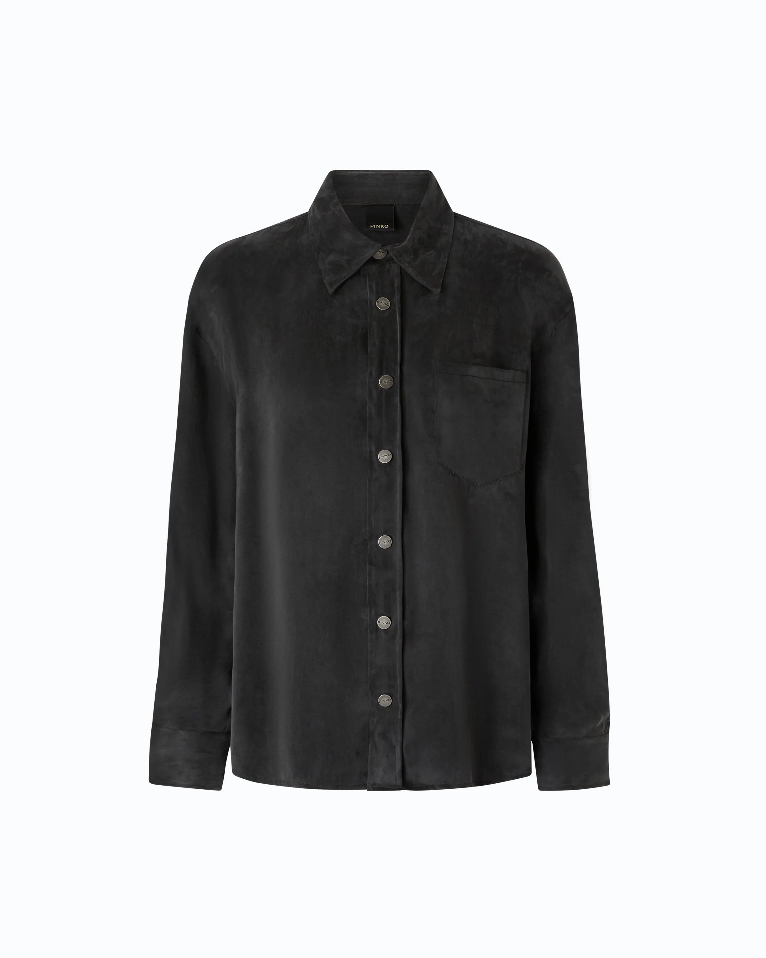 SHIRT IN PEACHSKIN-FEEL TWILL - 1