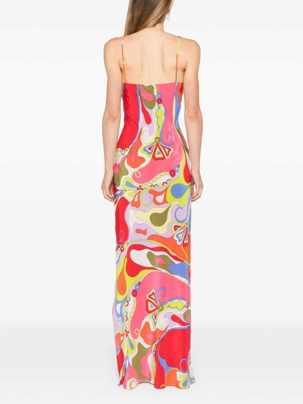 Orchidee-print dress - 4