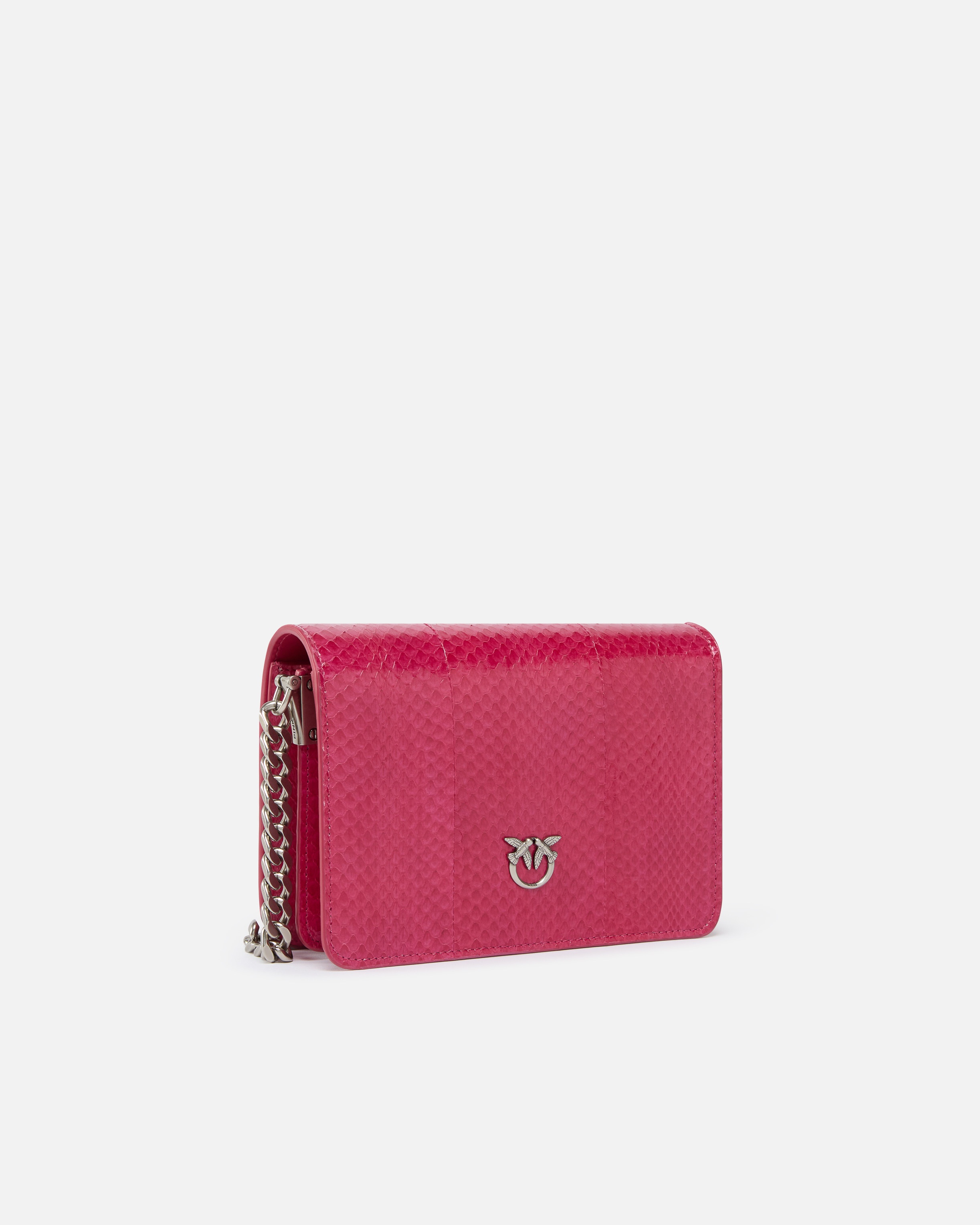 MINI LOVE BAG CROSSBODY BAG IN GLOSSY REPTILE PINKO GALLERIA. - 2
