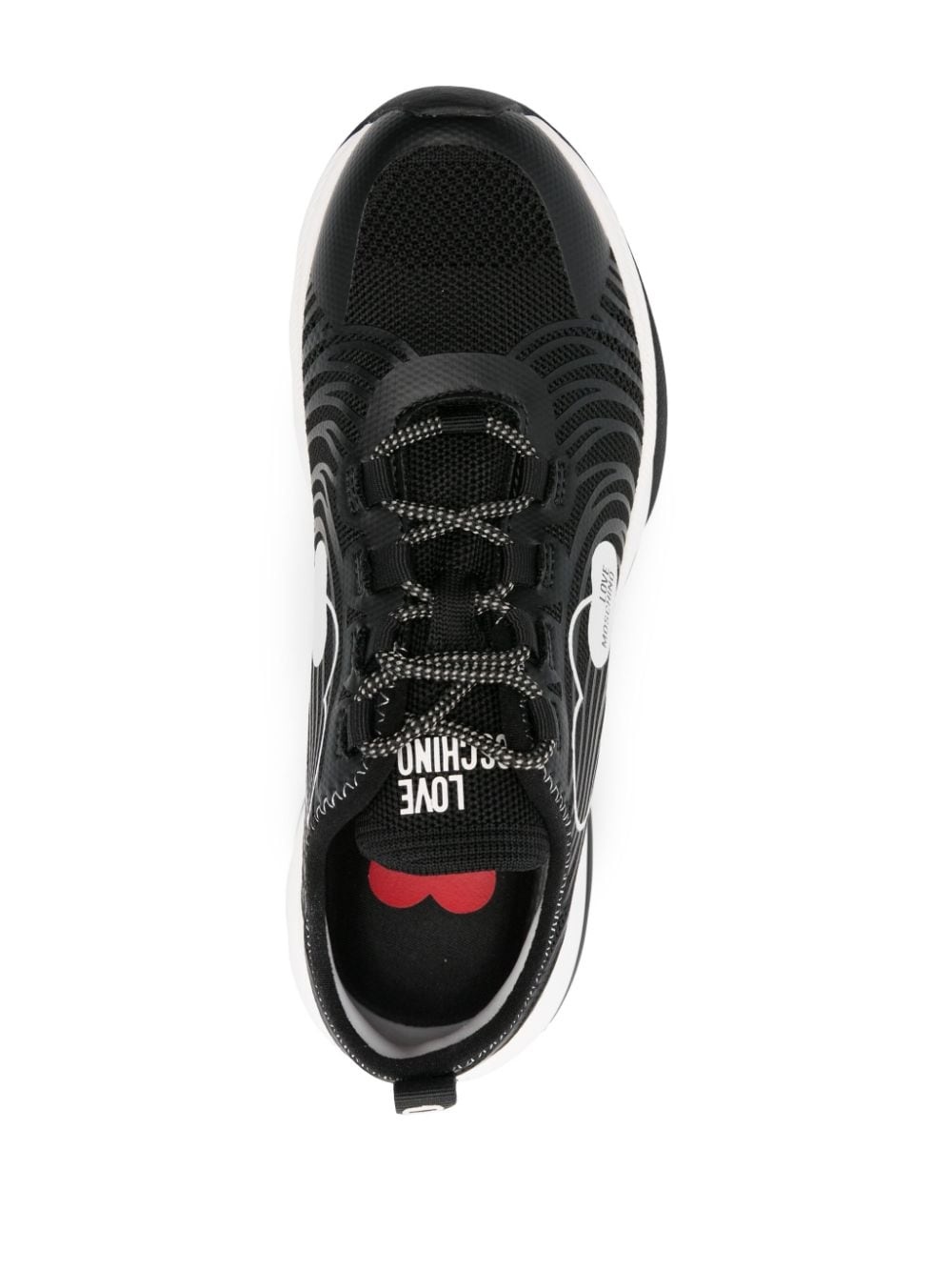 logo-print mesh sneakers - 4