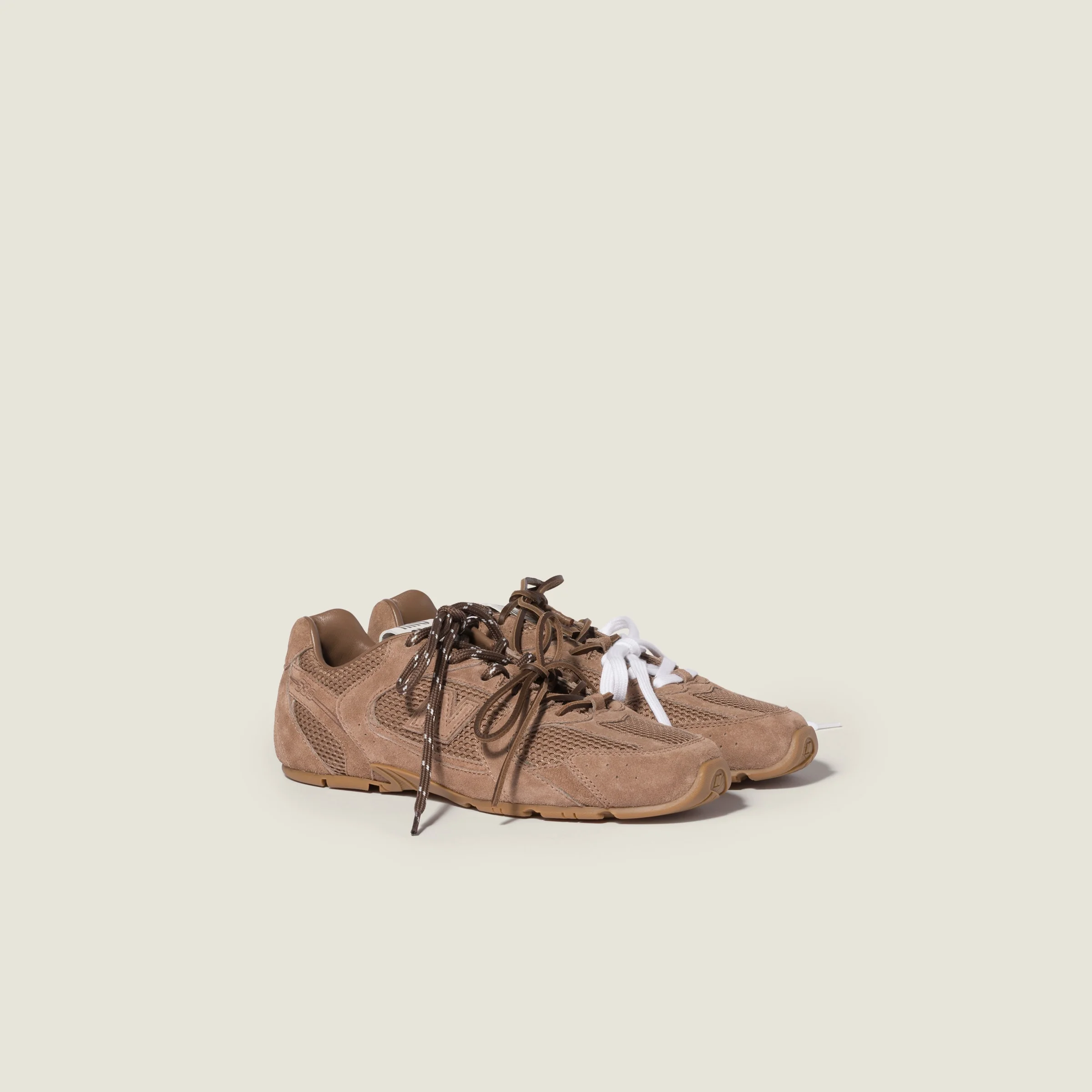 New Balance X Miu Miu 530 SL suede and mesh sneakers - 1