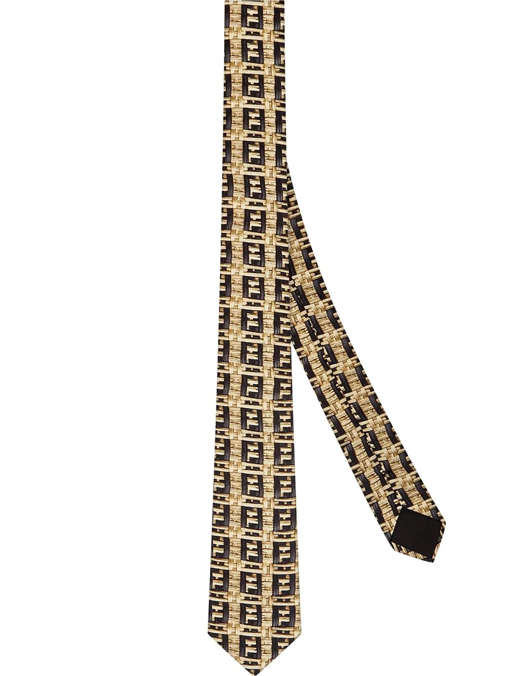 FF raffia print necktie - 1