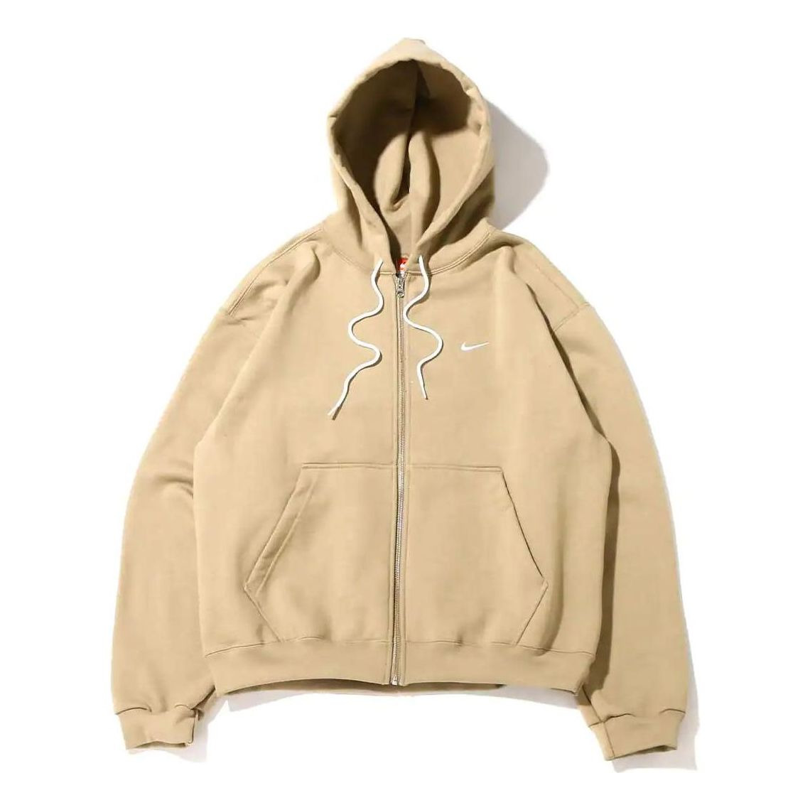 Men's Nike Solid Color Loose Zipper Jacket Us Edition Khaki DH5042-247 - 1