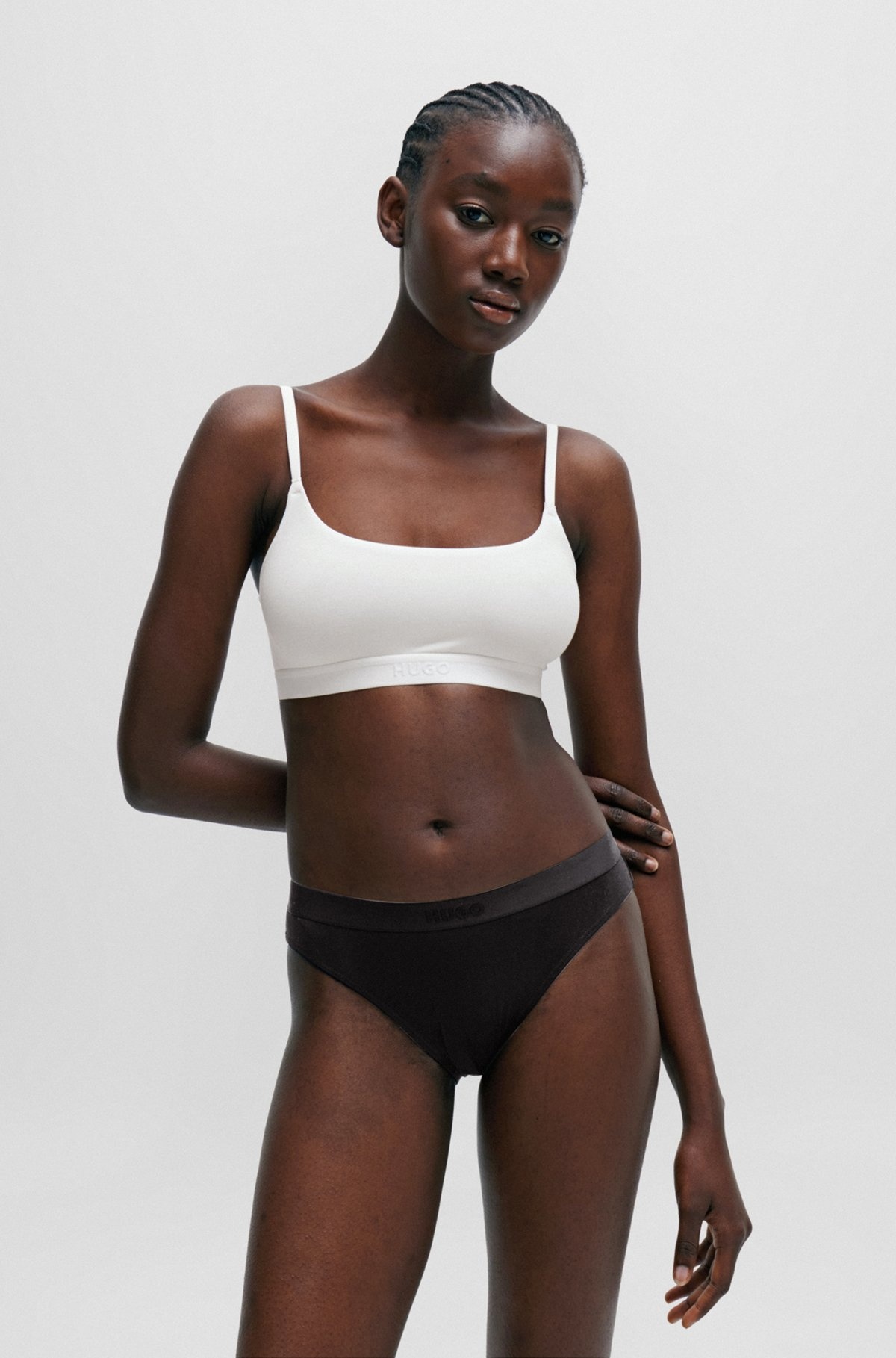 TWO-PACK OF BRALETTES IN STRETCH MODAL - 2