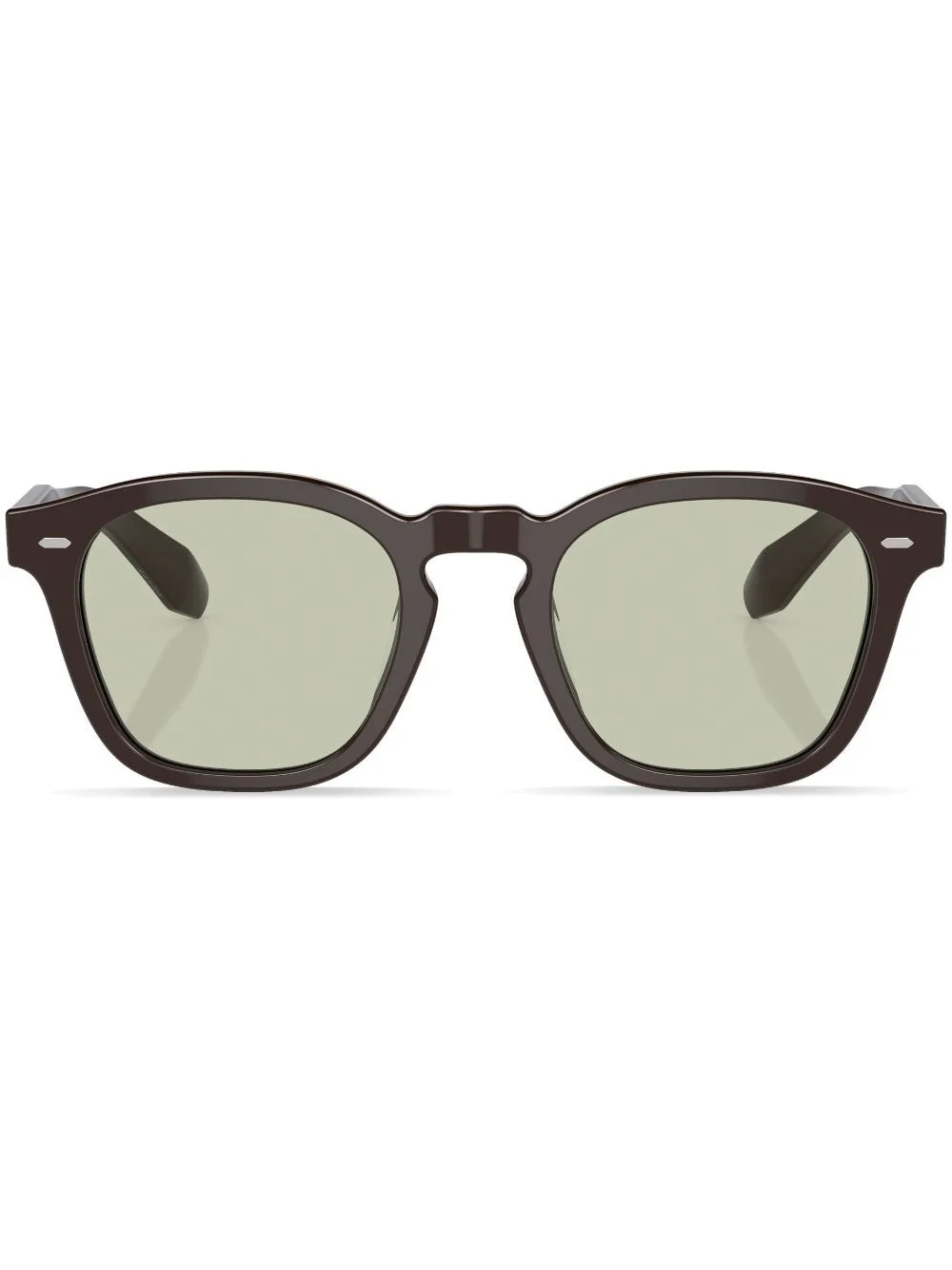 round-frame tinted-lenses sunglasses - 1