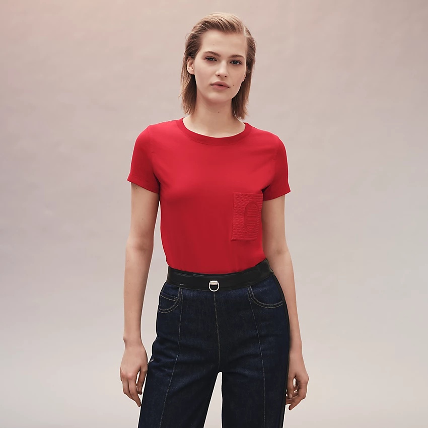 Micro embroidered pocket t-shirt - 2