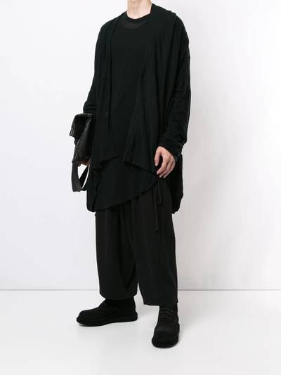 Julius asymmetric hem wool cardigan outlook