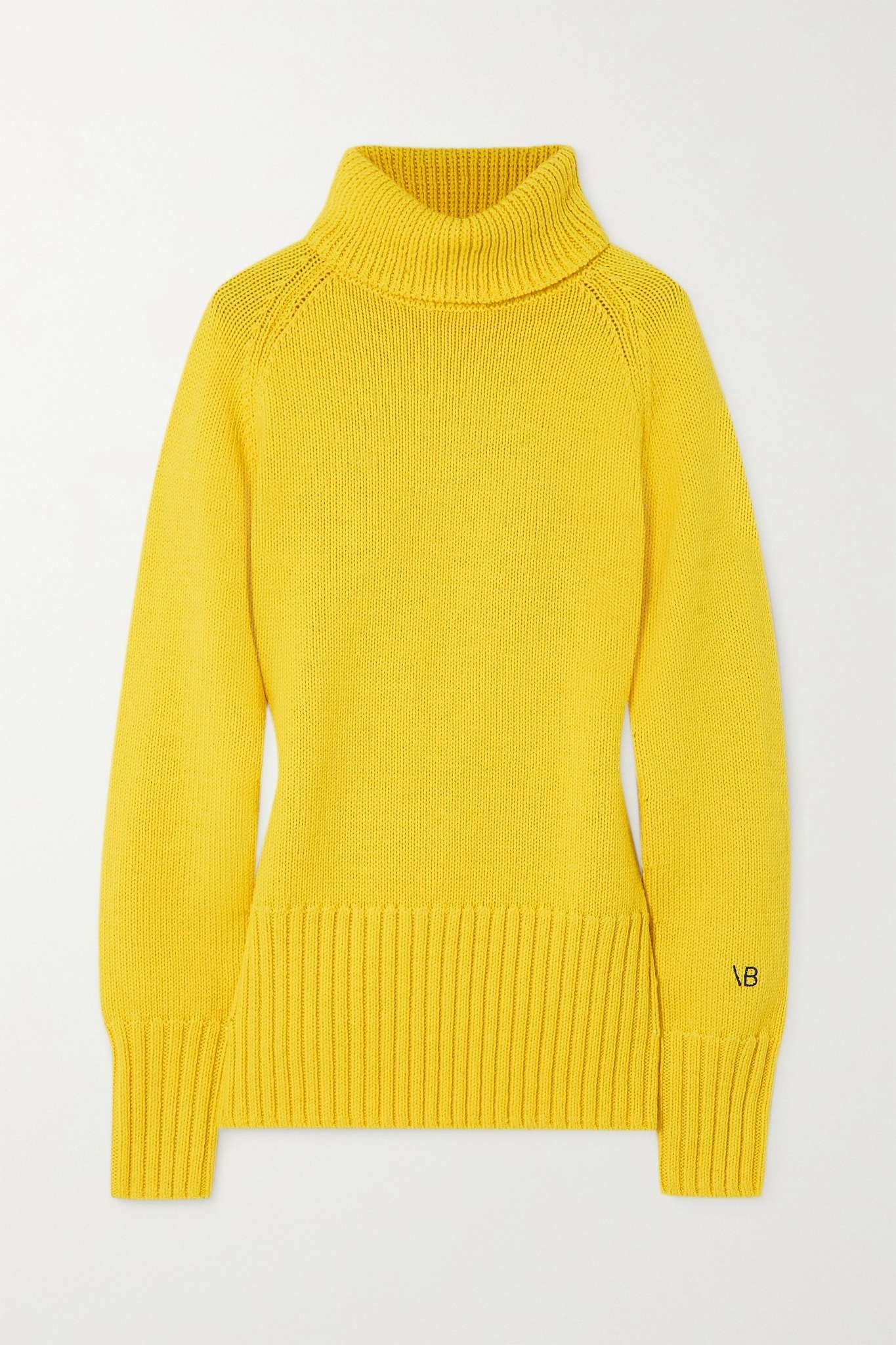 Neon wool turtleneck sweater - 1