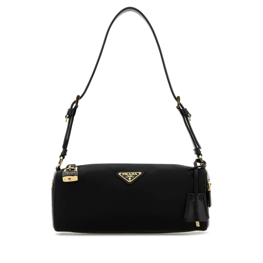 Prada Black Nylon Shoulder Bag - 1