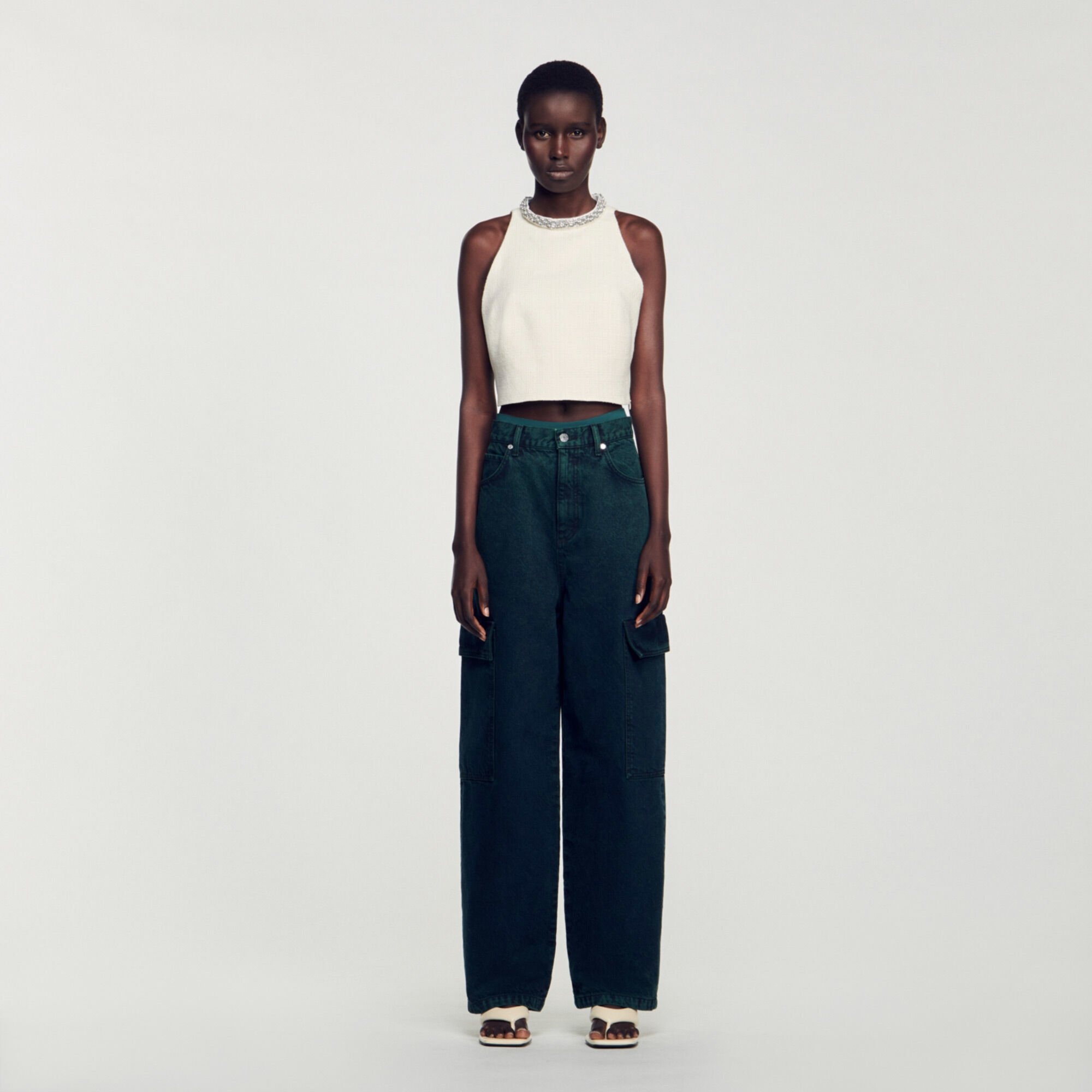 TWEED CROPPED TOP - 3