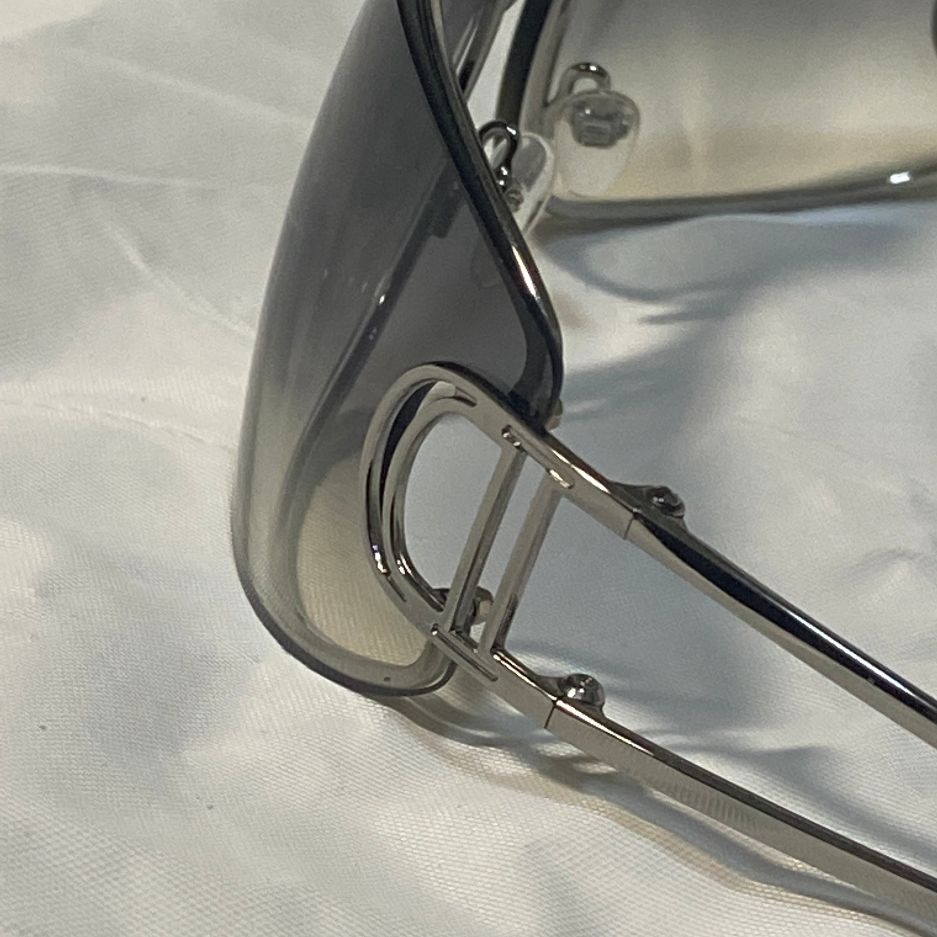 Dior John Galliano minimalist mirrored sunglasses - 4