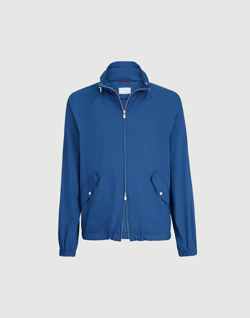 Lightweight nylon unlined outerwear jacket with hood 1