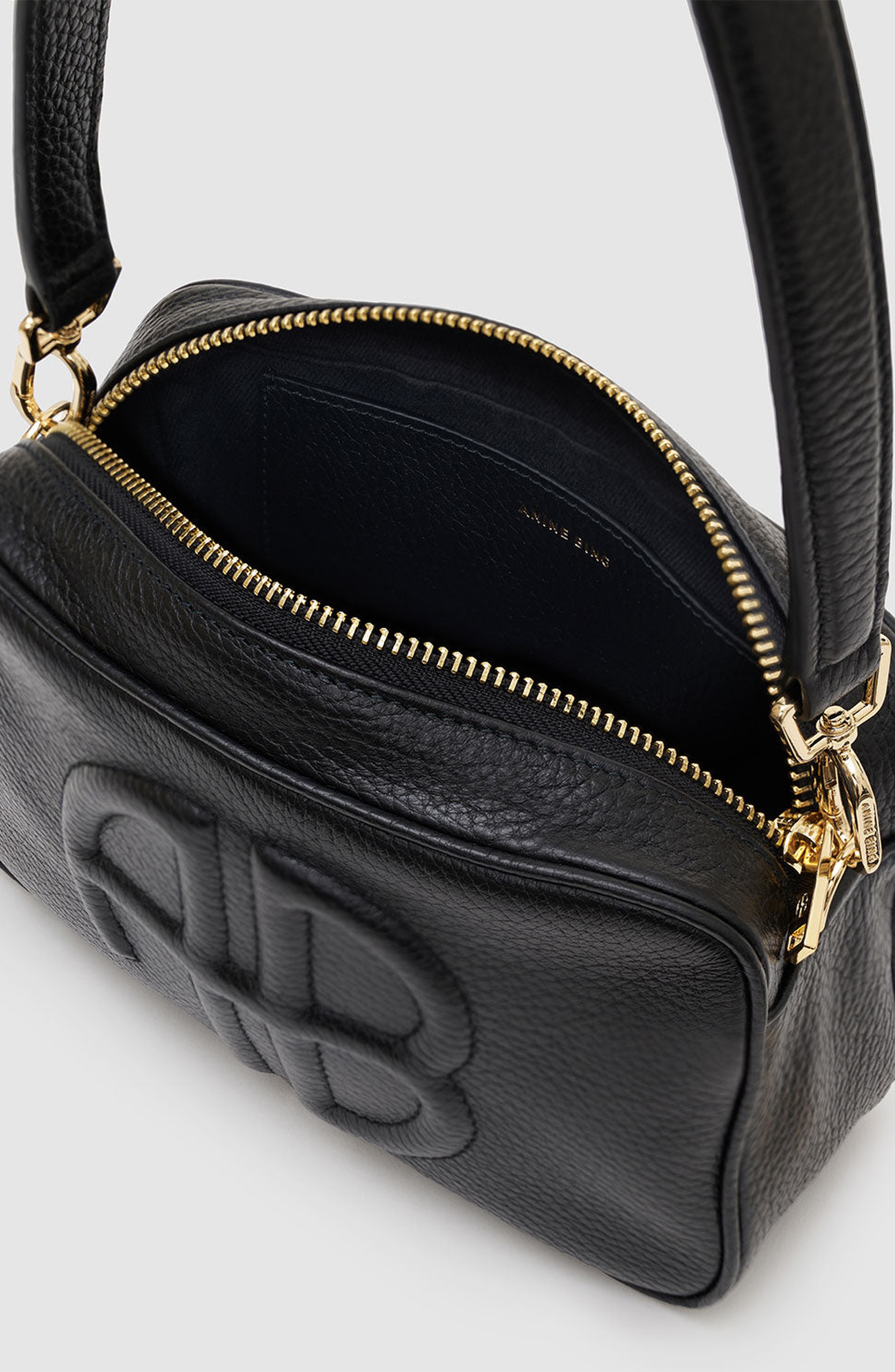 ANINE BING Lili Bag in Black Pebbled at Nordstrom - 3