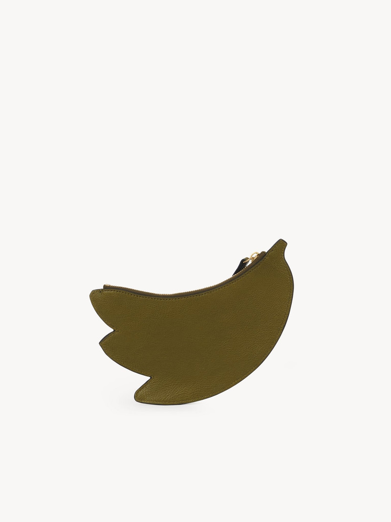 BANANA FLAT POUCH IN GRAINED LEATHER 3