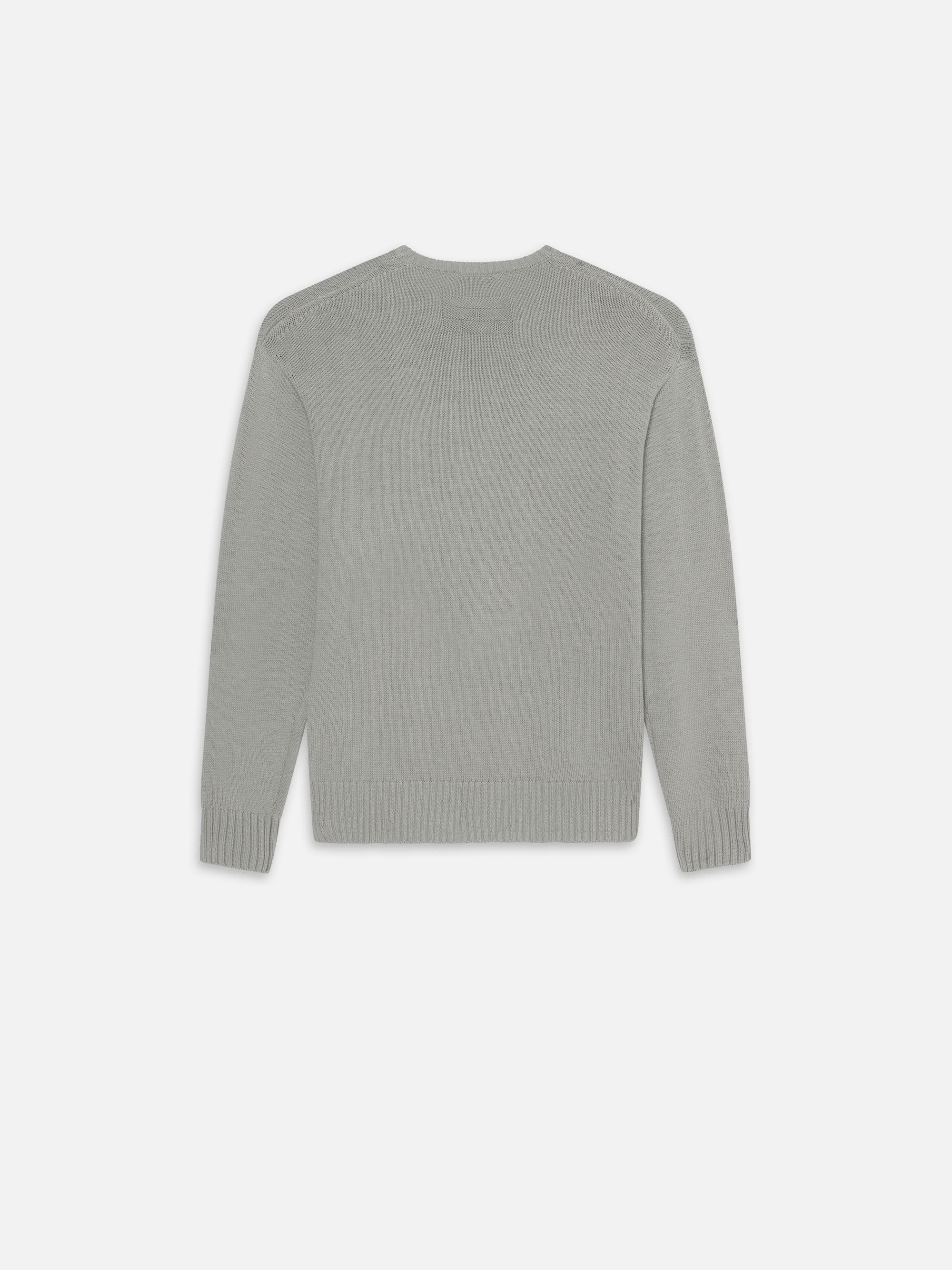 Cotton Silk Sweater in Grey Blue - 3