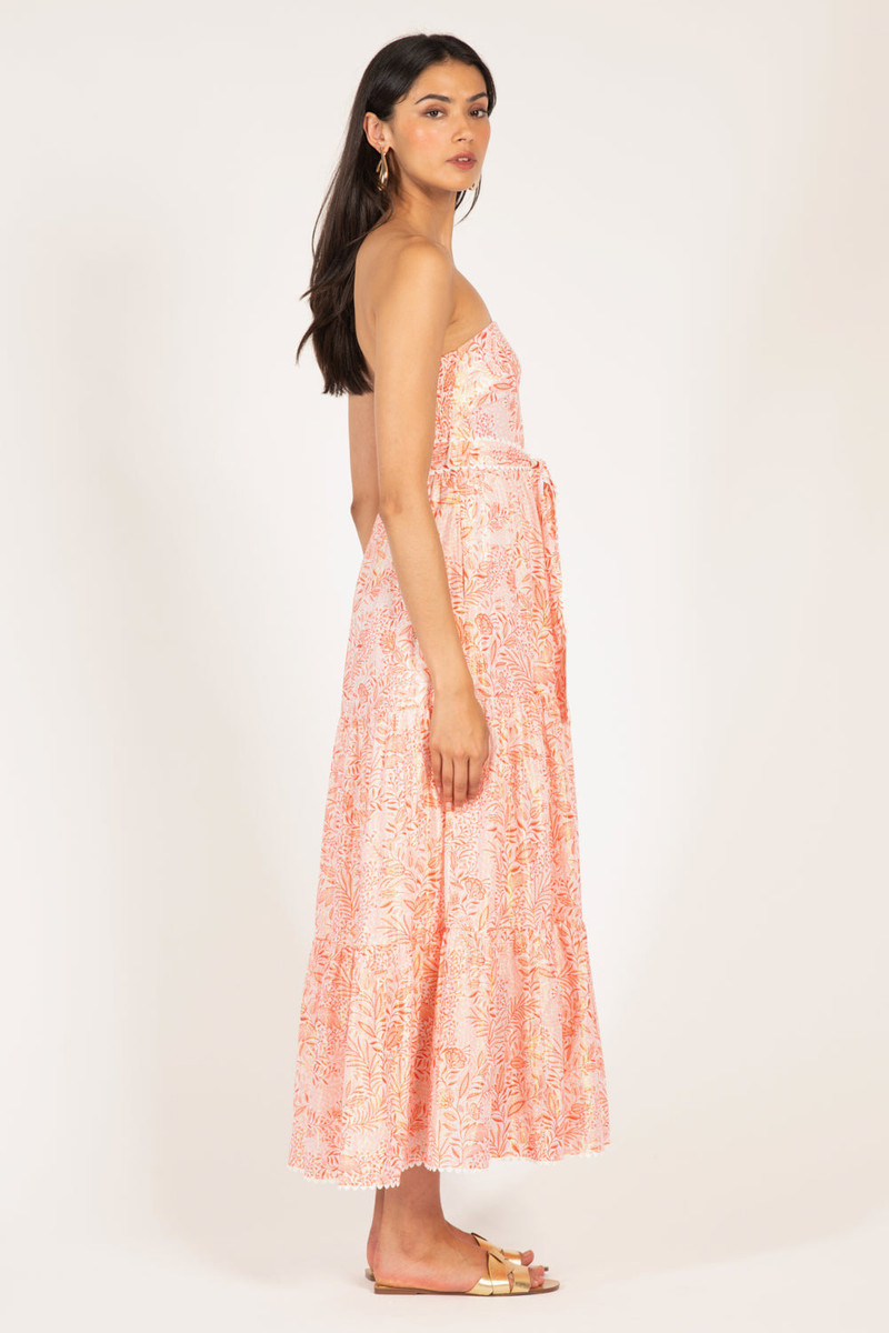 Long Dress Thelma - Orange Palmarosa 5