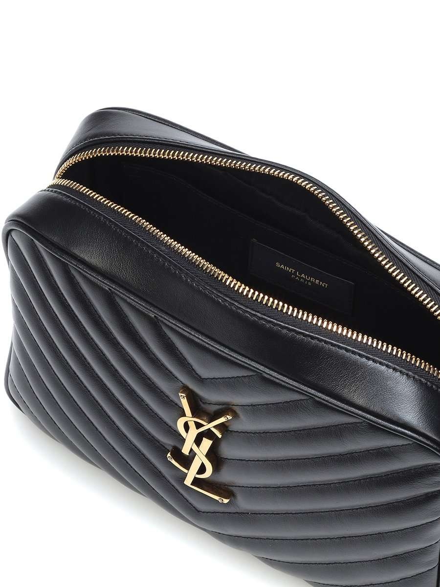 Lou Camera Bag in Quilted Leather Bronze Hardware - 2