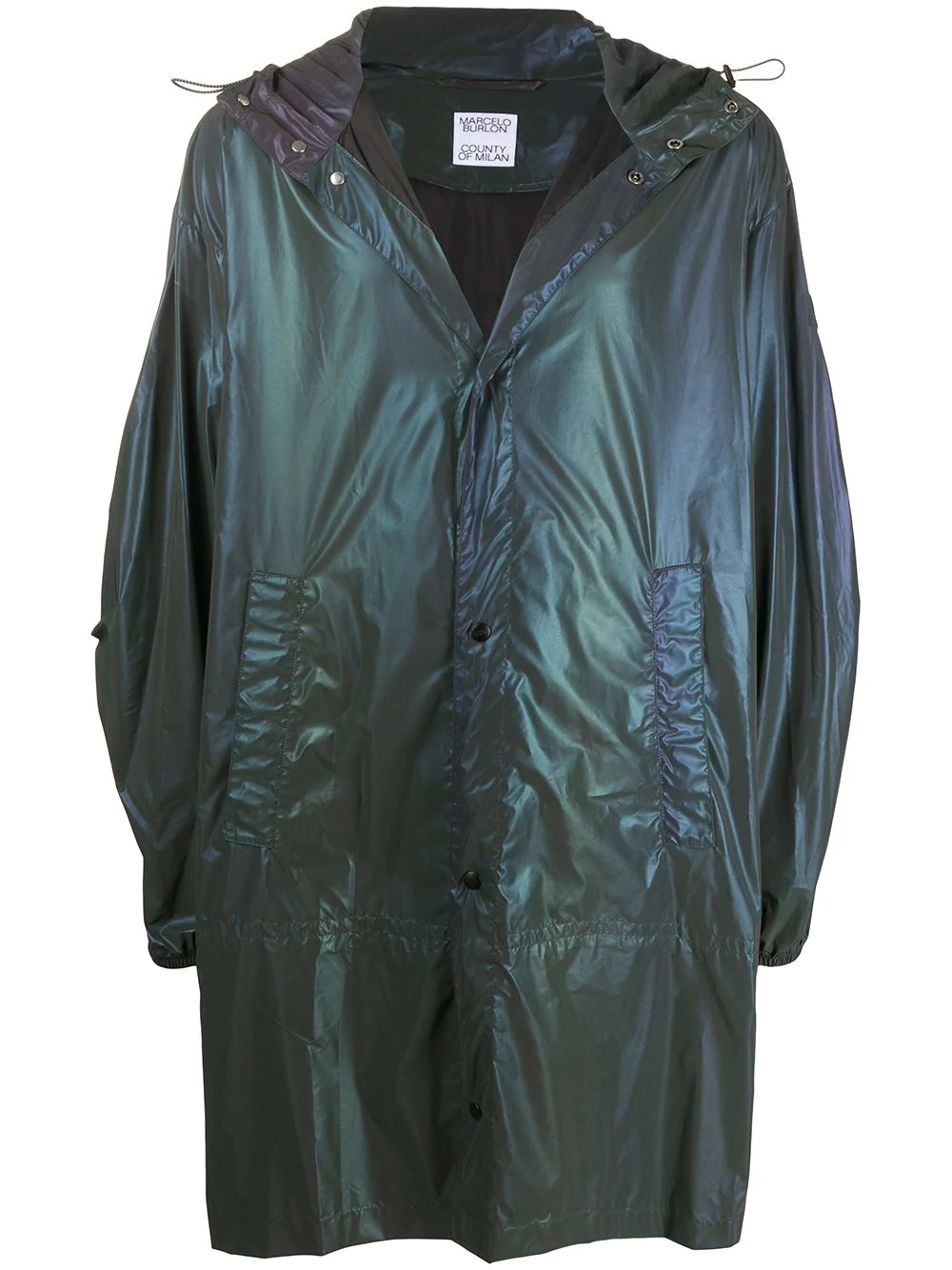 iridescent lightweight raincoat - 1