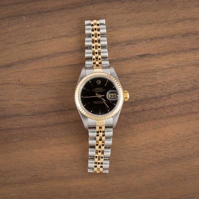 Lady Rolex Datejust 79173 Black Dial - 6