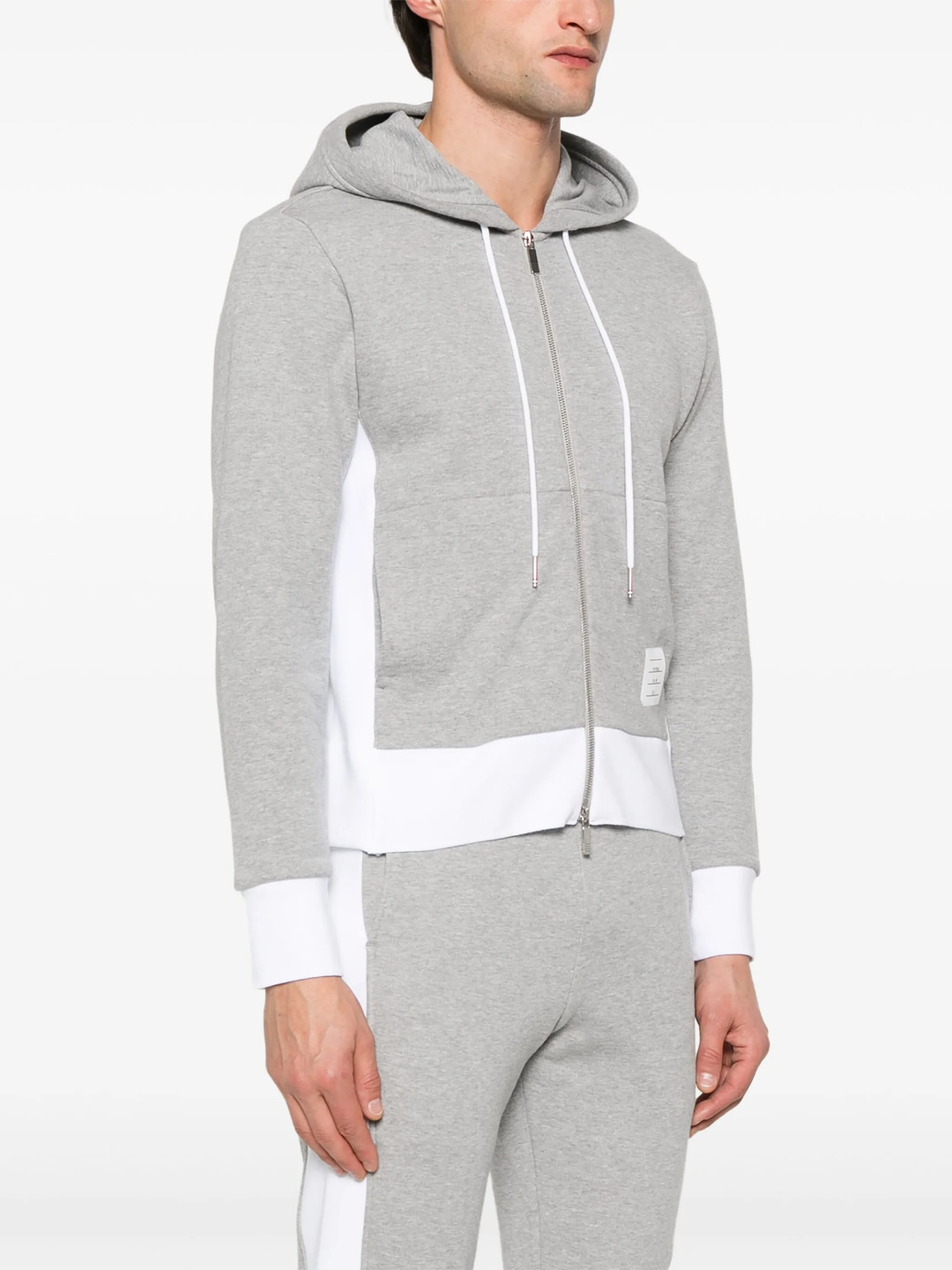 Classic 4-Bar Jersey Zip Up Hoodie - 3