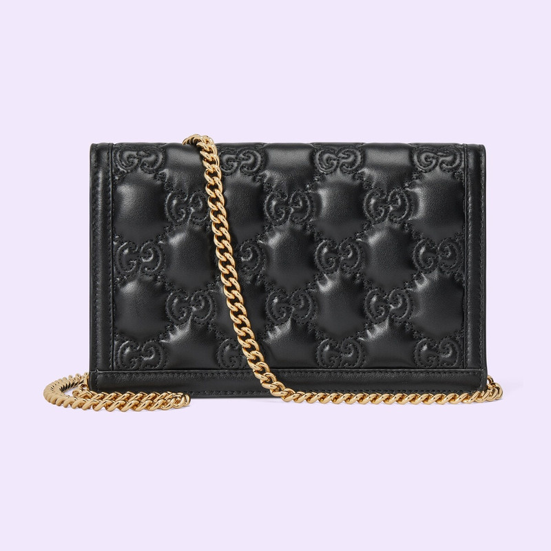 GG Matelassé chain-strap wallet 4