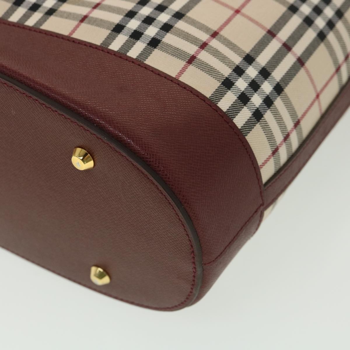 Burberry Nova Check Tote Bag Nylon Beige - 9