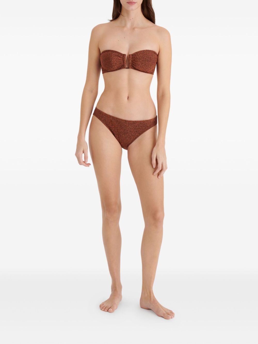 Flamboyant ruched bandeau bikini top - 2
