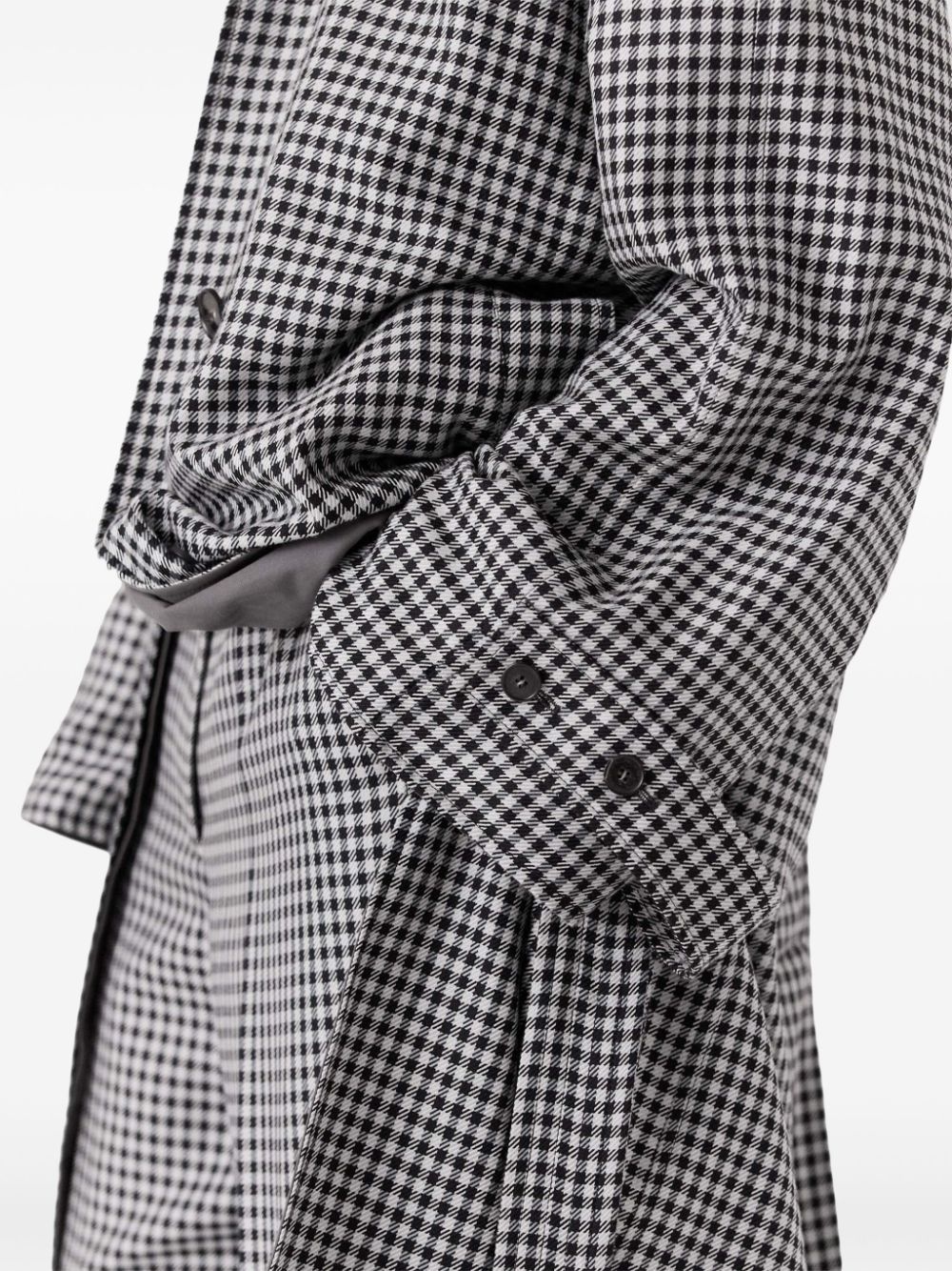 checked reversible car coat - 5