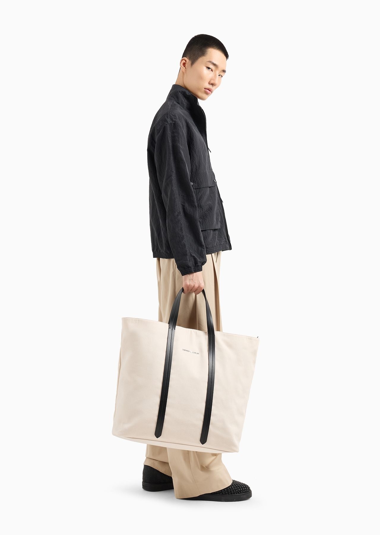 Canvas shopper bag with shoulder strap - 6