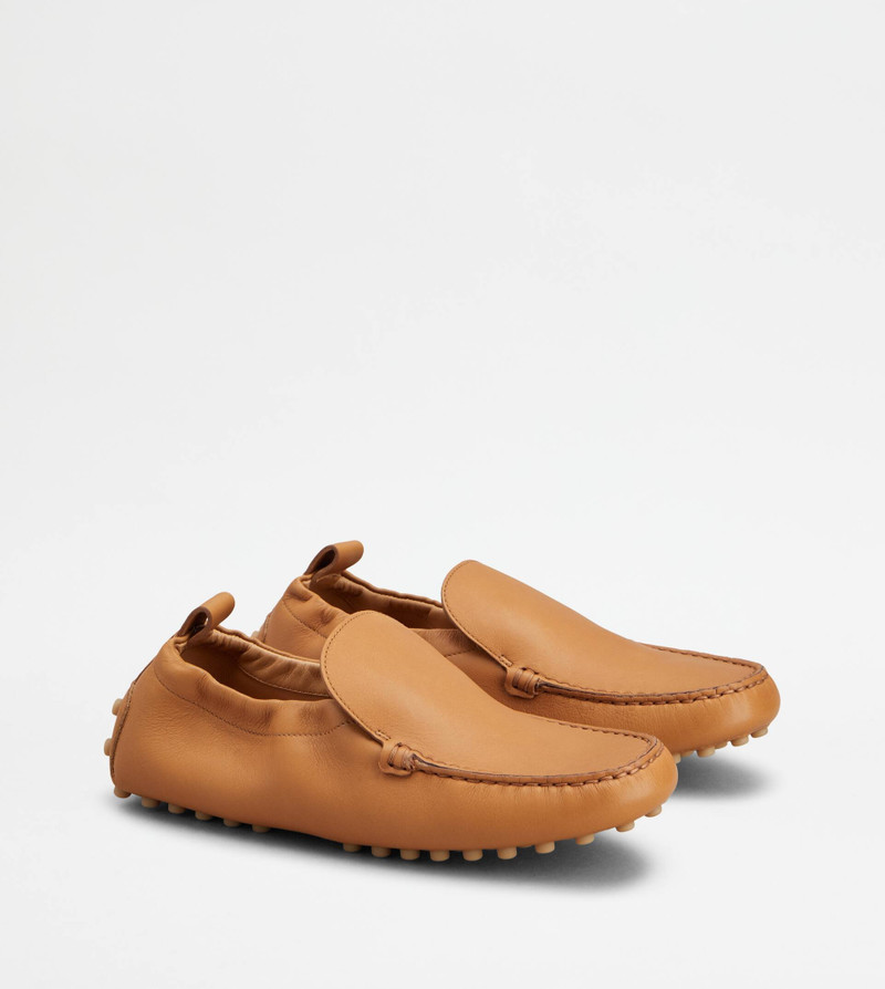 GOMMINO DRIVING SHOES IN LEATHER - BROWN 2