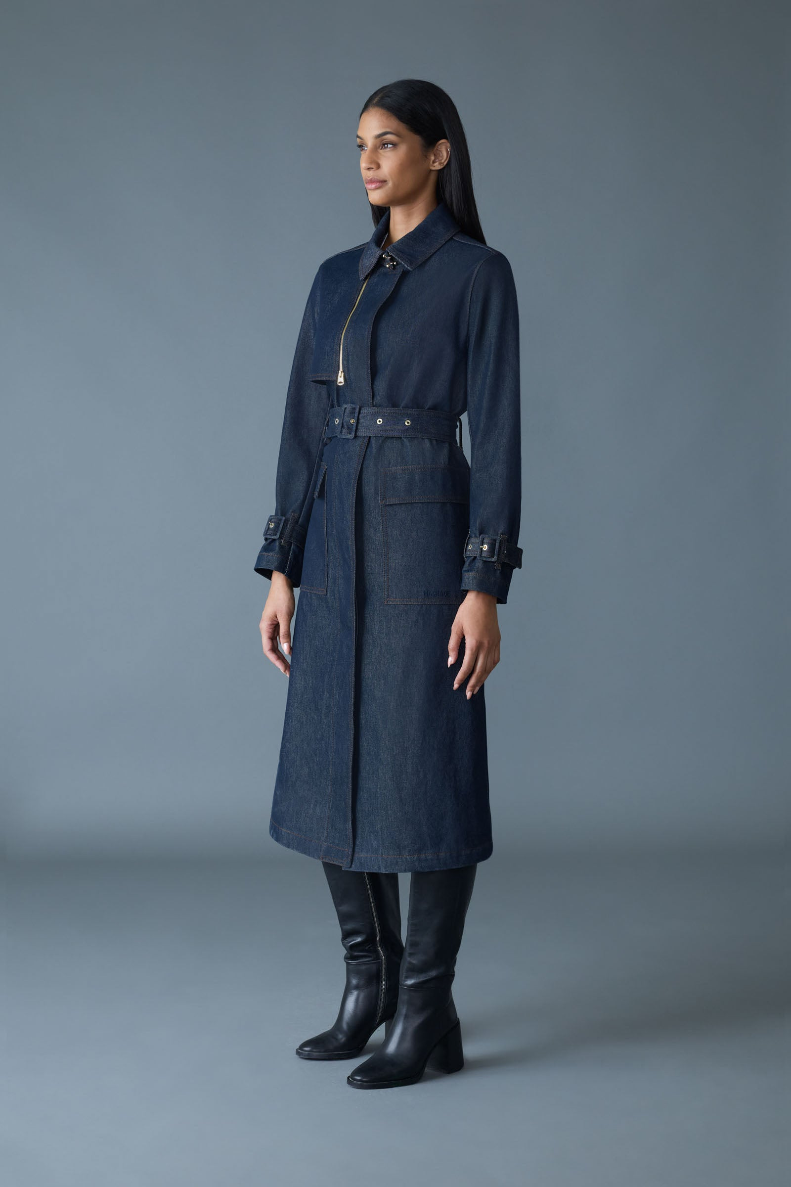 INDIA-DNM Organic Cotton Trench Coat - 4