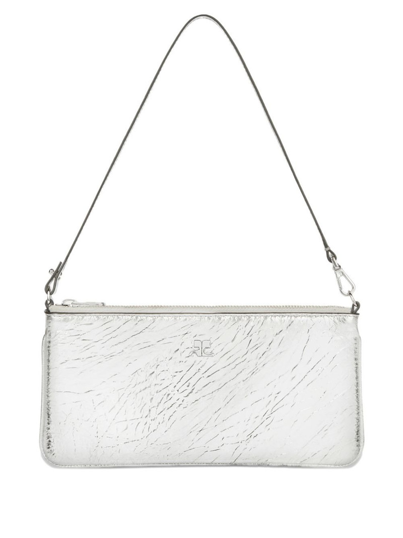 zipped leather shoulder bag 1