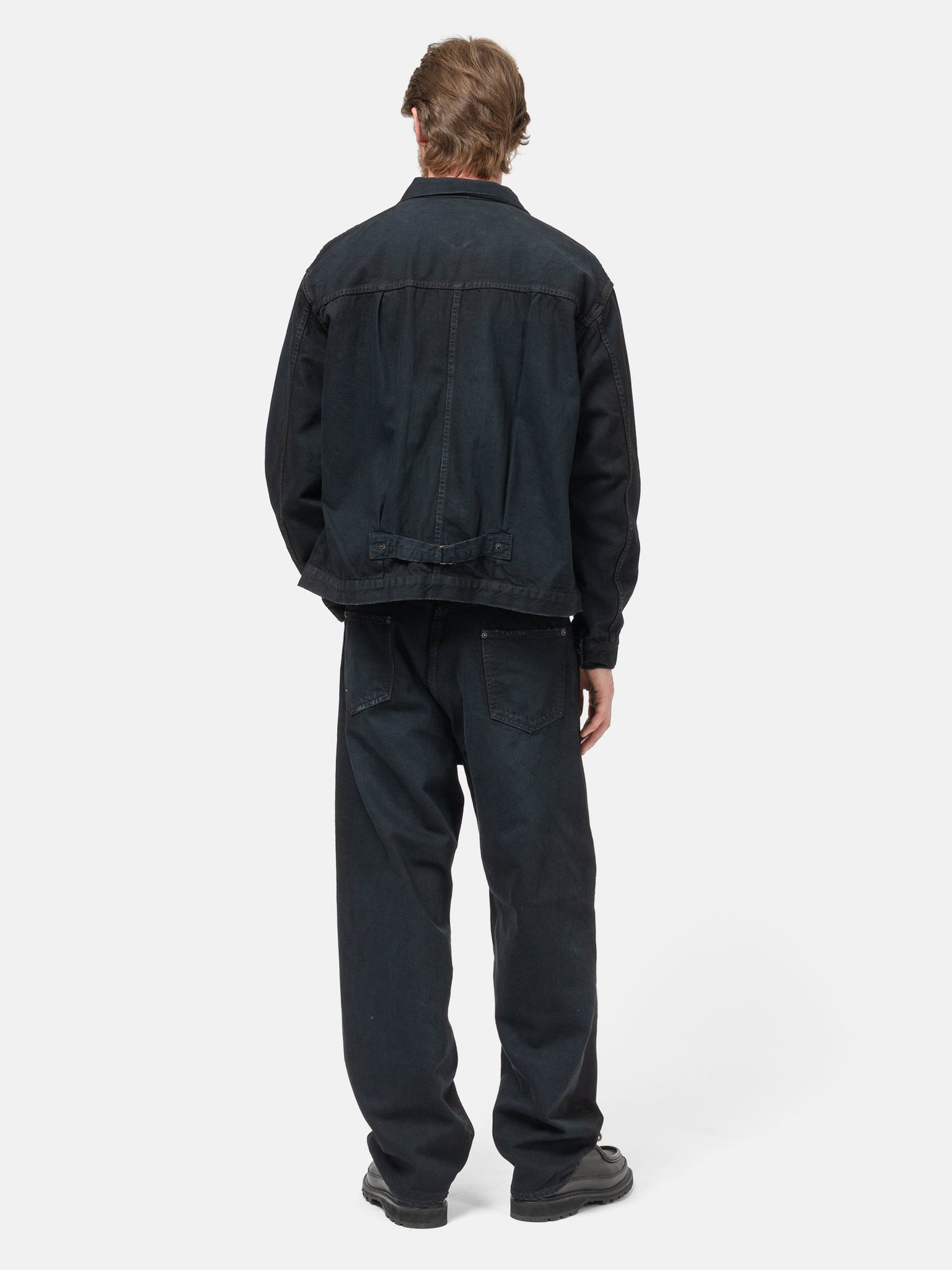 No.22 Washed Wide Denim Pants Custom - 4