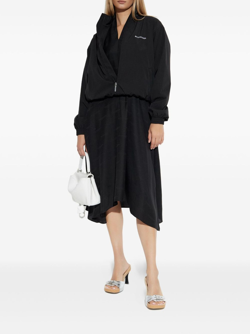 BALENCIAGA logo-embroidered elastic-cuffed jacket outlook