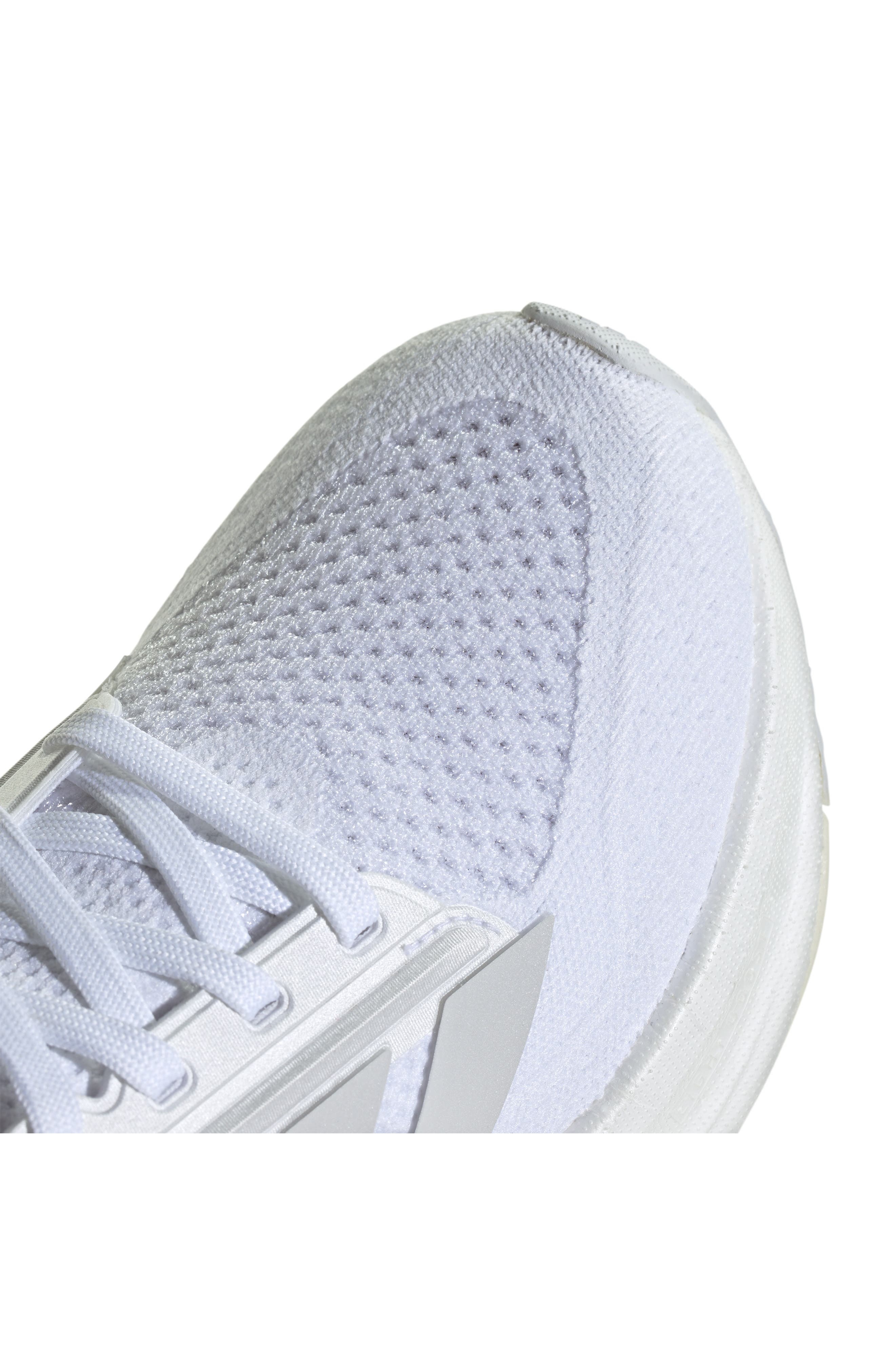 adidas Ultraboost 5 Running Shoe in White/White/Black at Nordstrom - 7