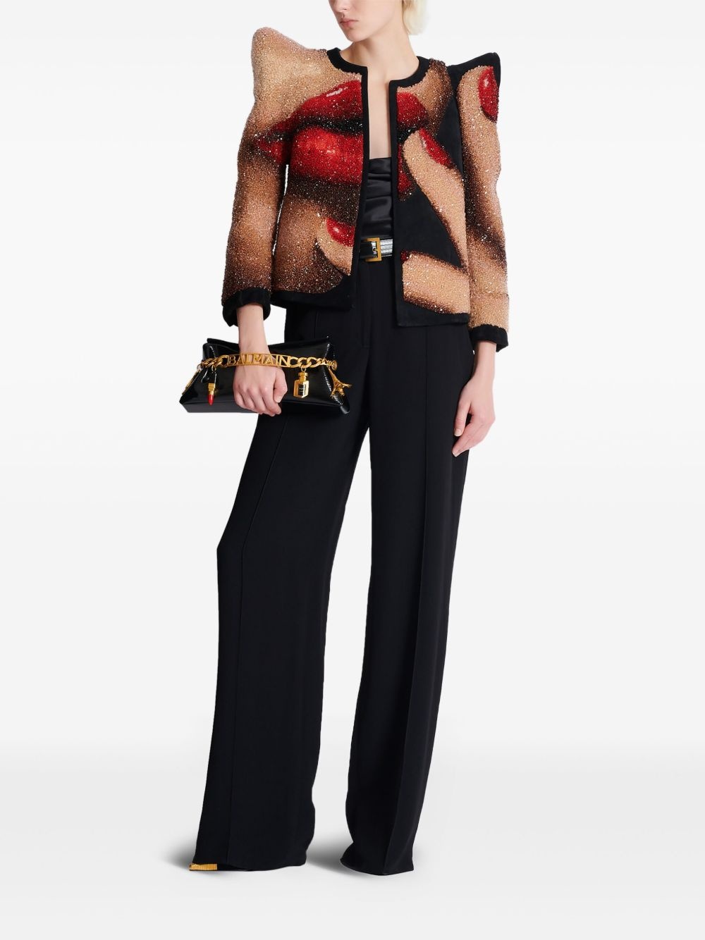 draped satin top - 2