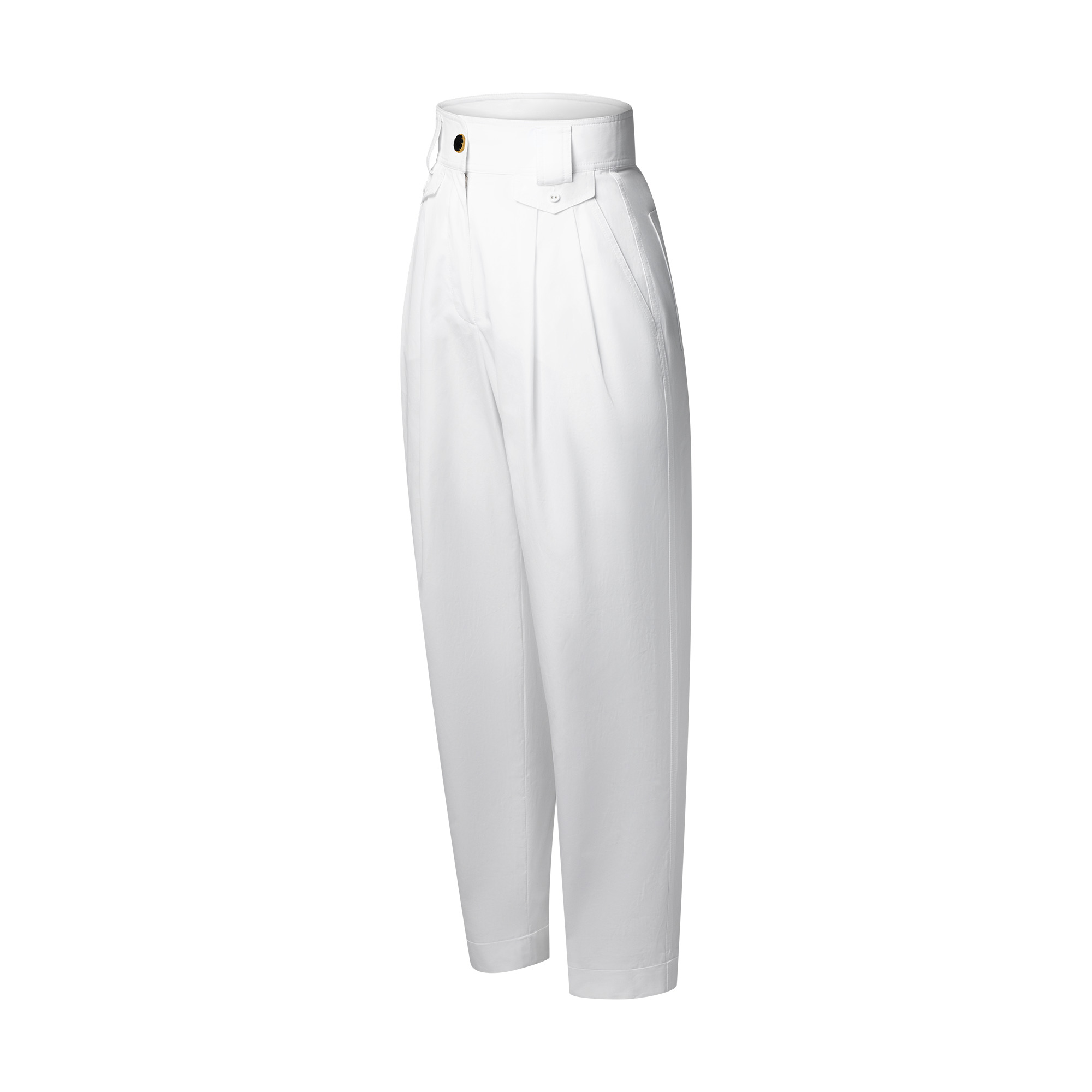 Cuffed Wide-Leg Pants - 2