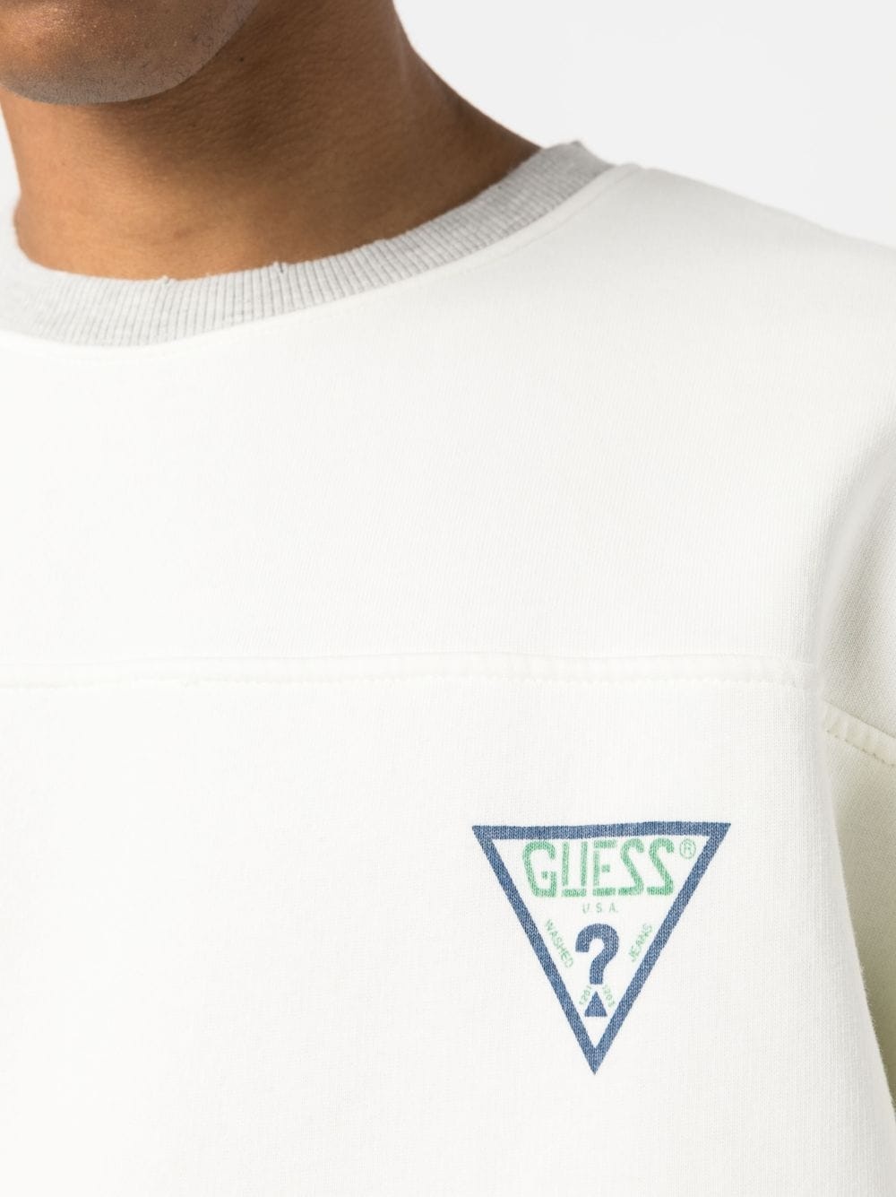 logo-print jersey sweatshirt - 5