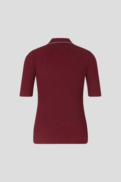 BOGNER Zadie Knitted polo shirt in Bordeaux outlook