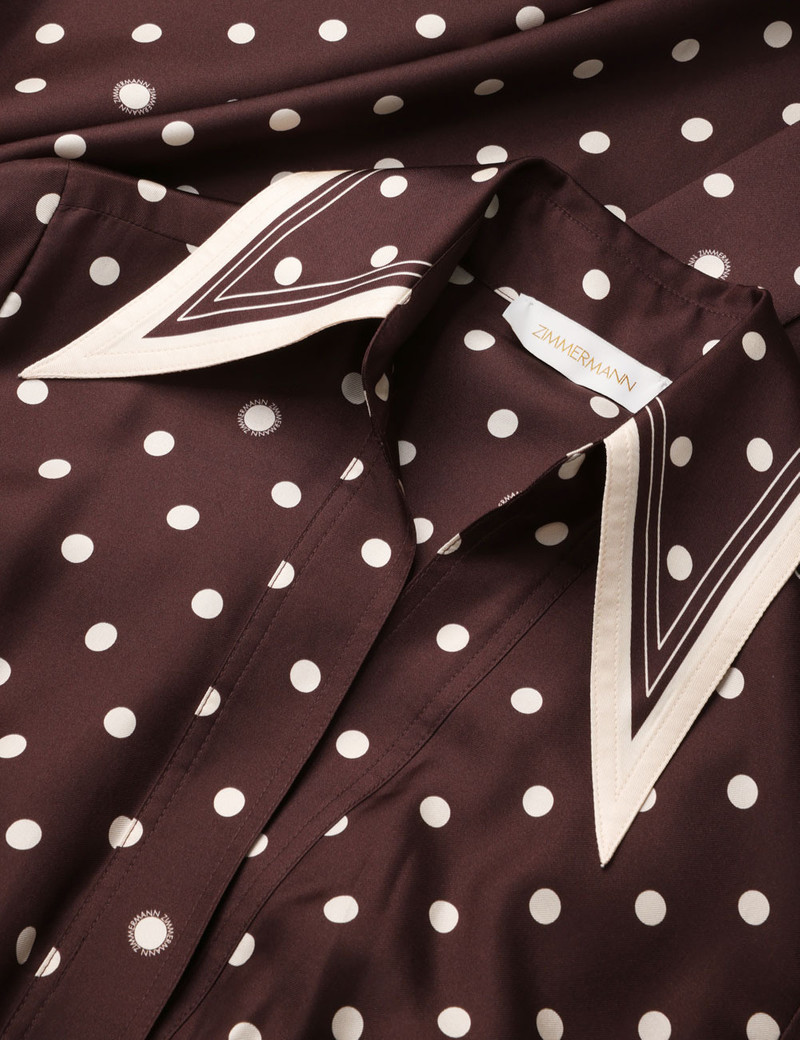 DOT TUCK MIDI DRESS 6