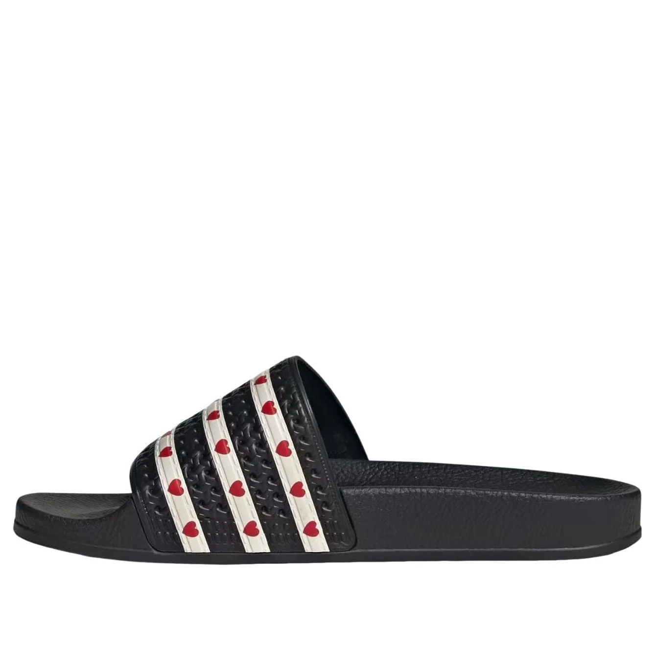 (WMNS) adidas Adilette Slides 'Core Black Wonder White Better Scarlet' KH9952 - 1
