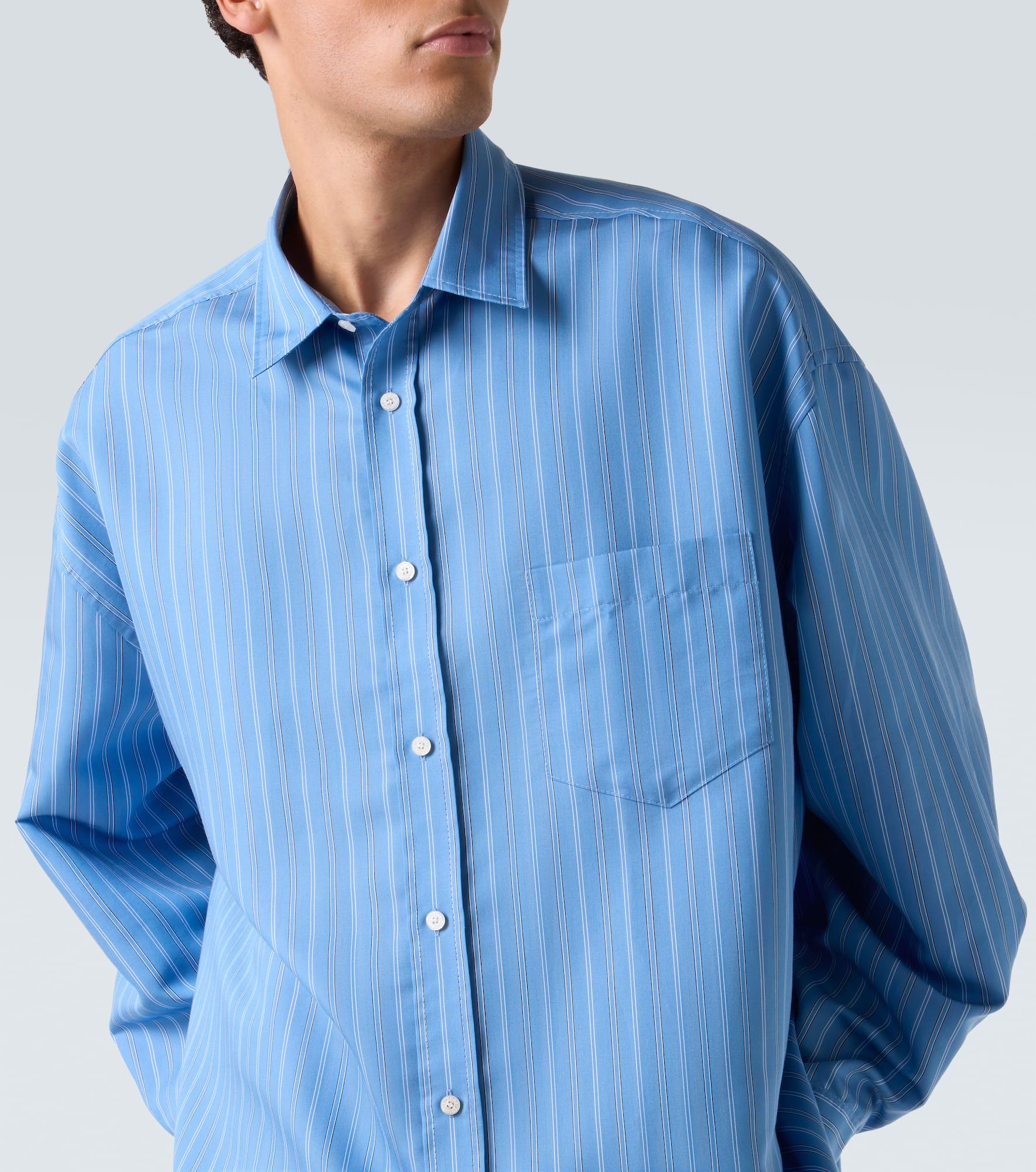 Striped oversized shirt - 5