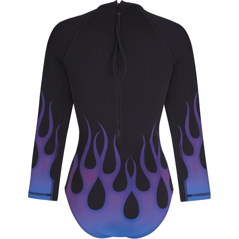 Women Rashguard Long-Sleeves One-piece Swimsuit Hot Rod 360° - Vilebrequin x Sylvie Fleury 2