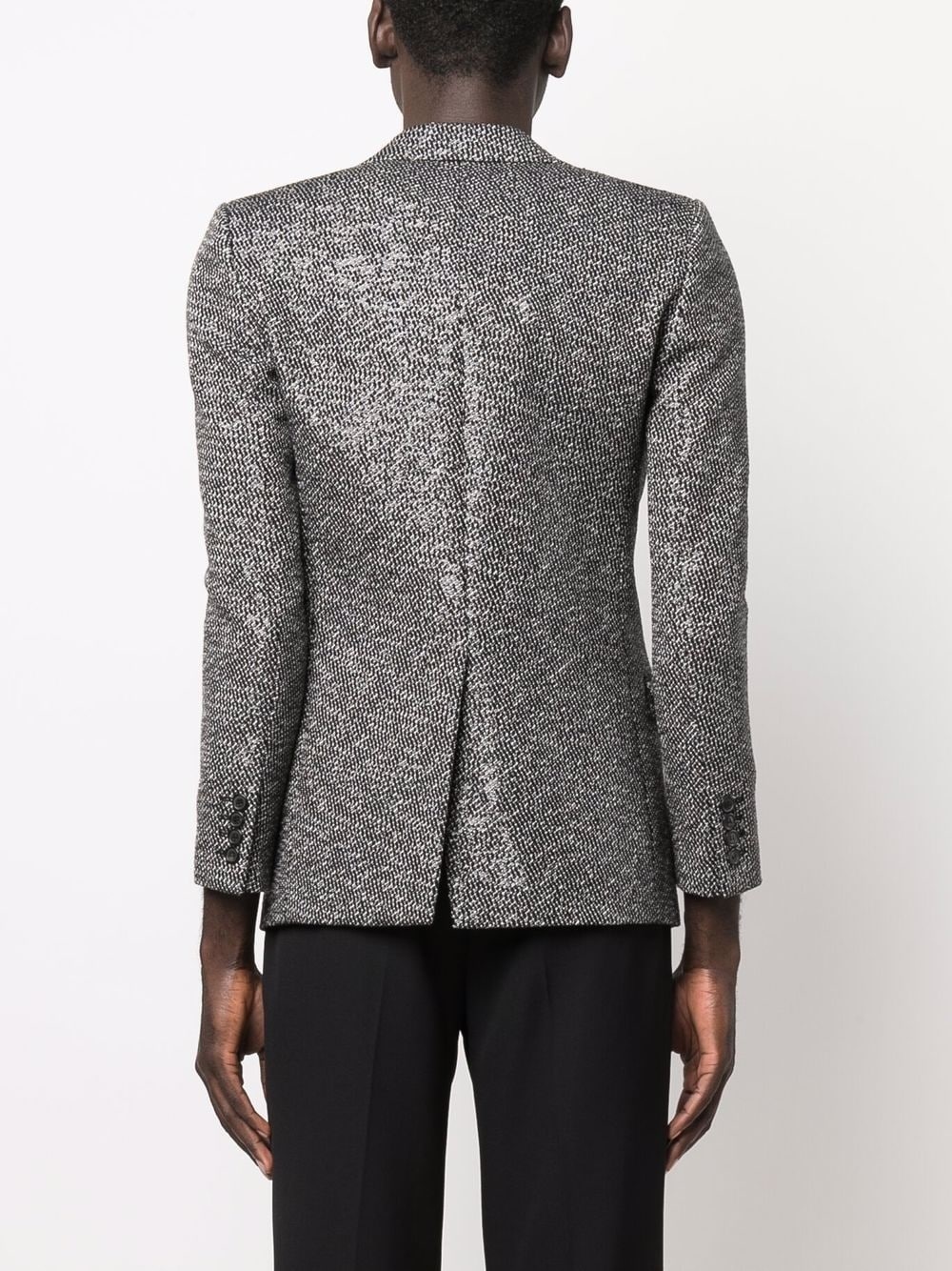 sequin-embellished single-breasted blazer - 4