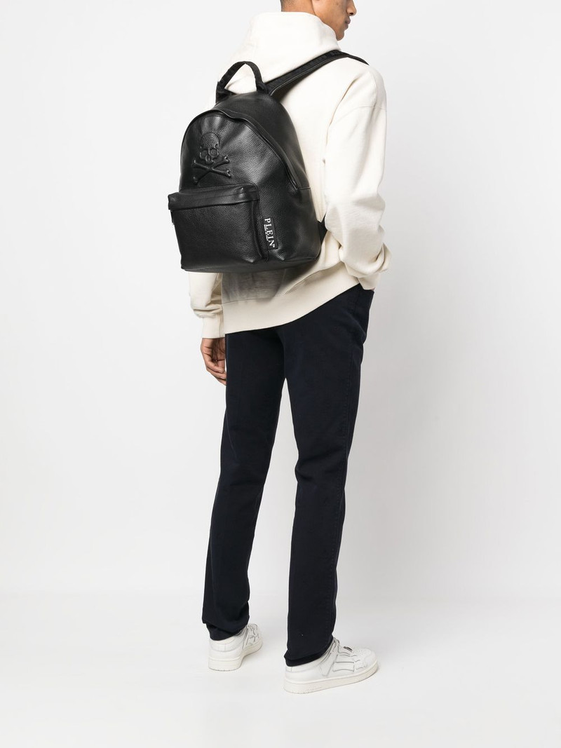 PHILIPP PLEIN embossed skull backpack outlook