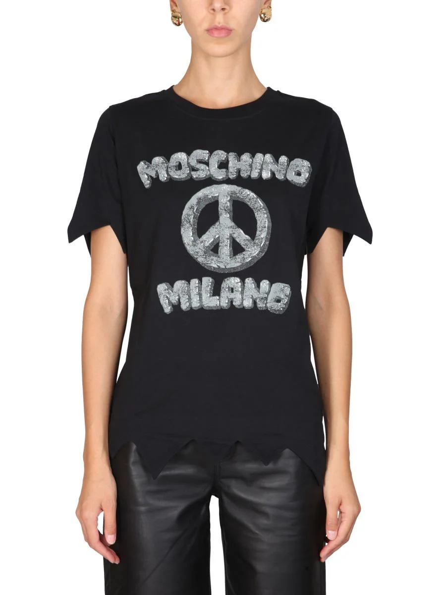 MOSCHINO FLINSTONES PRINT T-SHIRT - 1