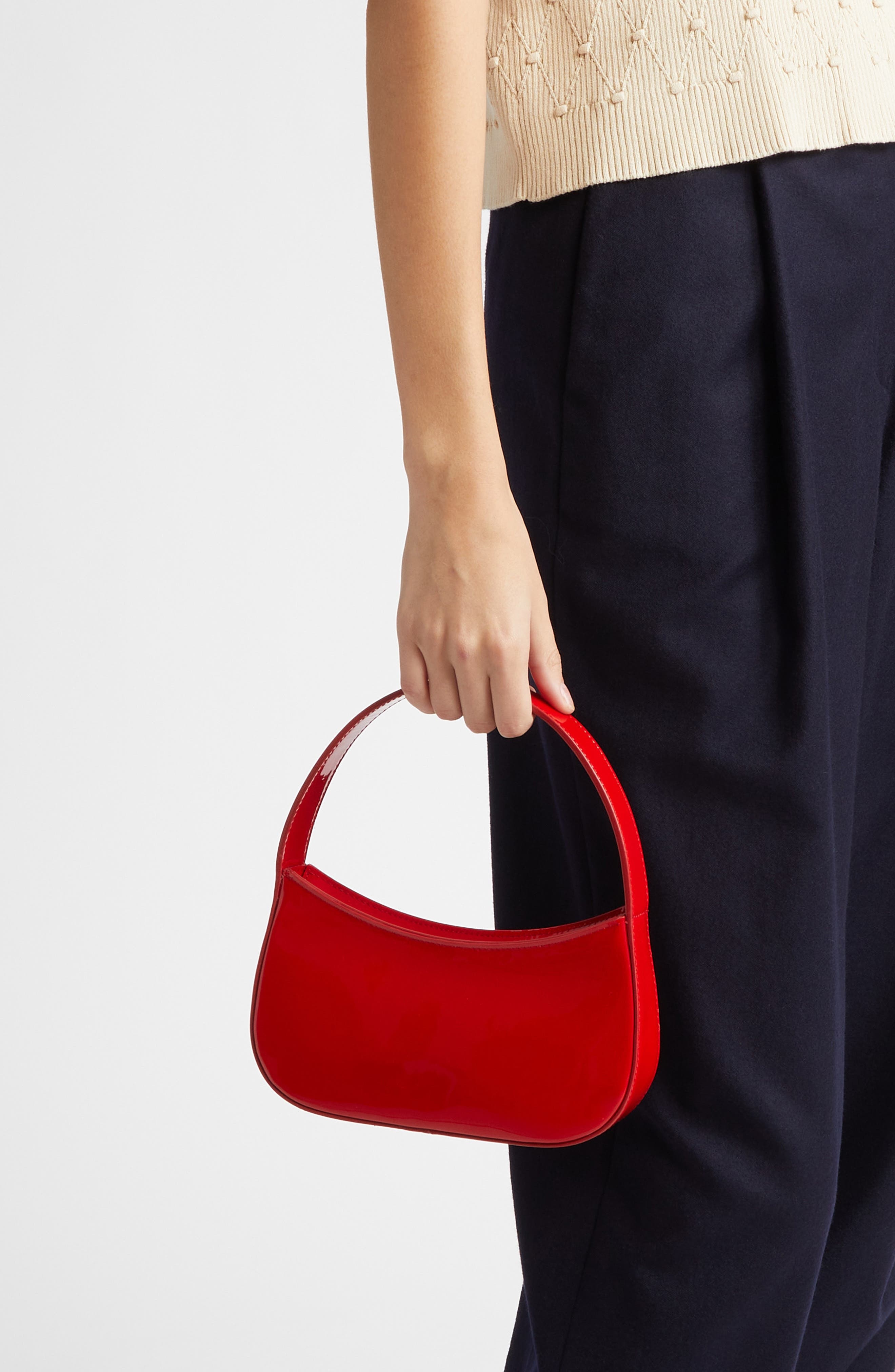 Mansur Gavriel Mini BonBon Patent Leather Shoulder Bag in Flamma at Nordstrom - 2