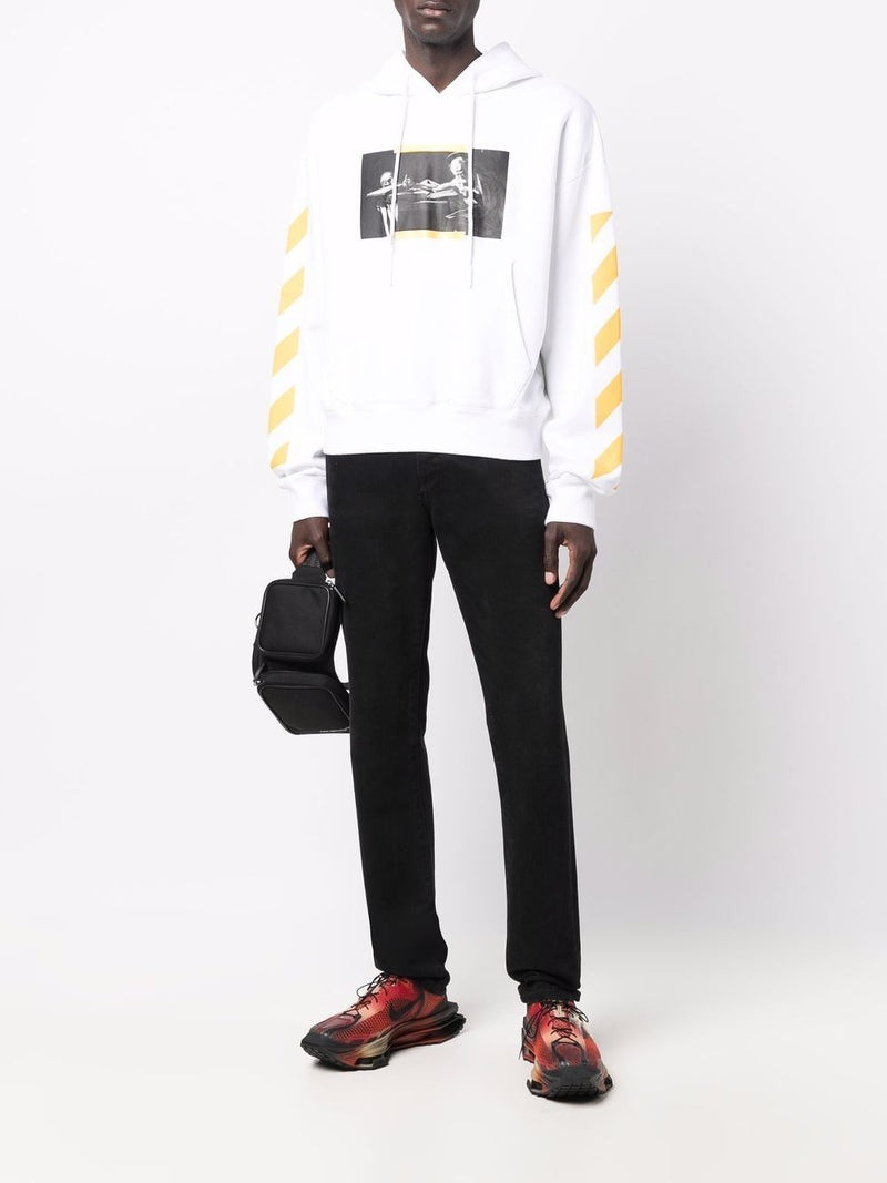 Off-White OFF-WHITE Caravaggio Over Hoodie White outlook